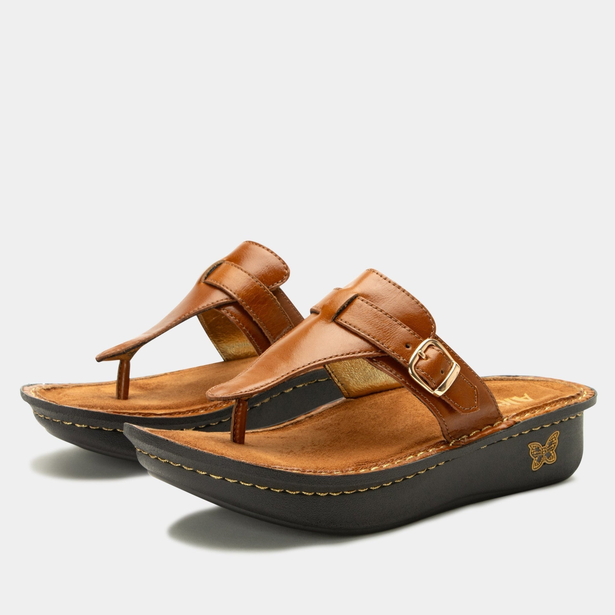 Alegria Kennedi Classic Rocker Comfort Arch Support Women's Sandal in Luggage
