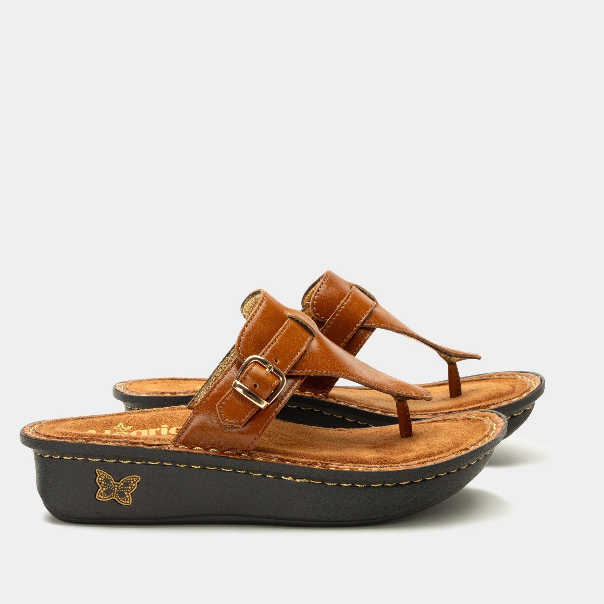 Alegria Kennedi Classic Rocker Comfort Arch Support Women's Sandal - Luggage - 3