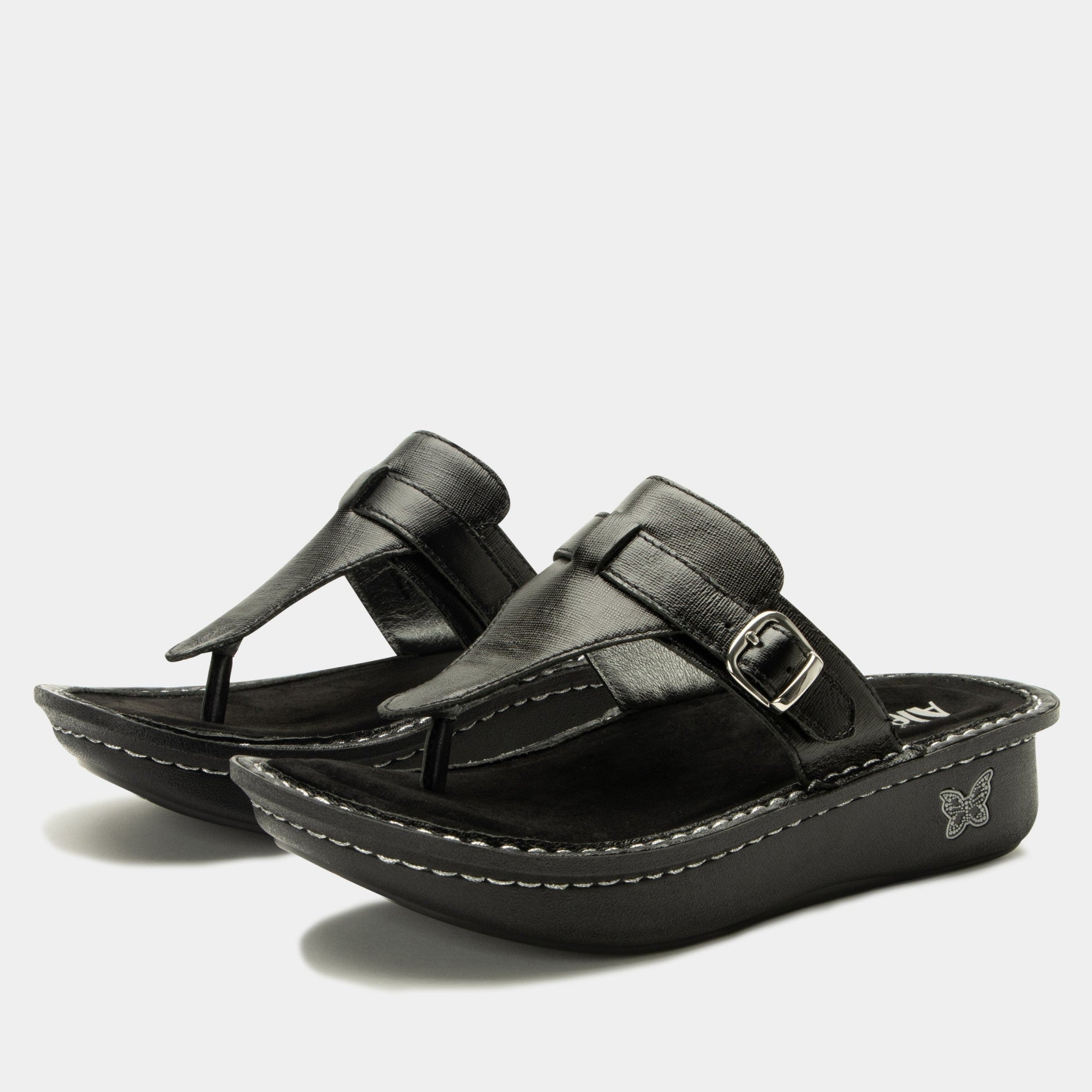 Alegria Kennedi Classic Rocker Comfort Arch Support Women's Sandal - Twinkle Black - 1