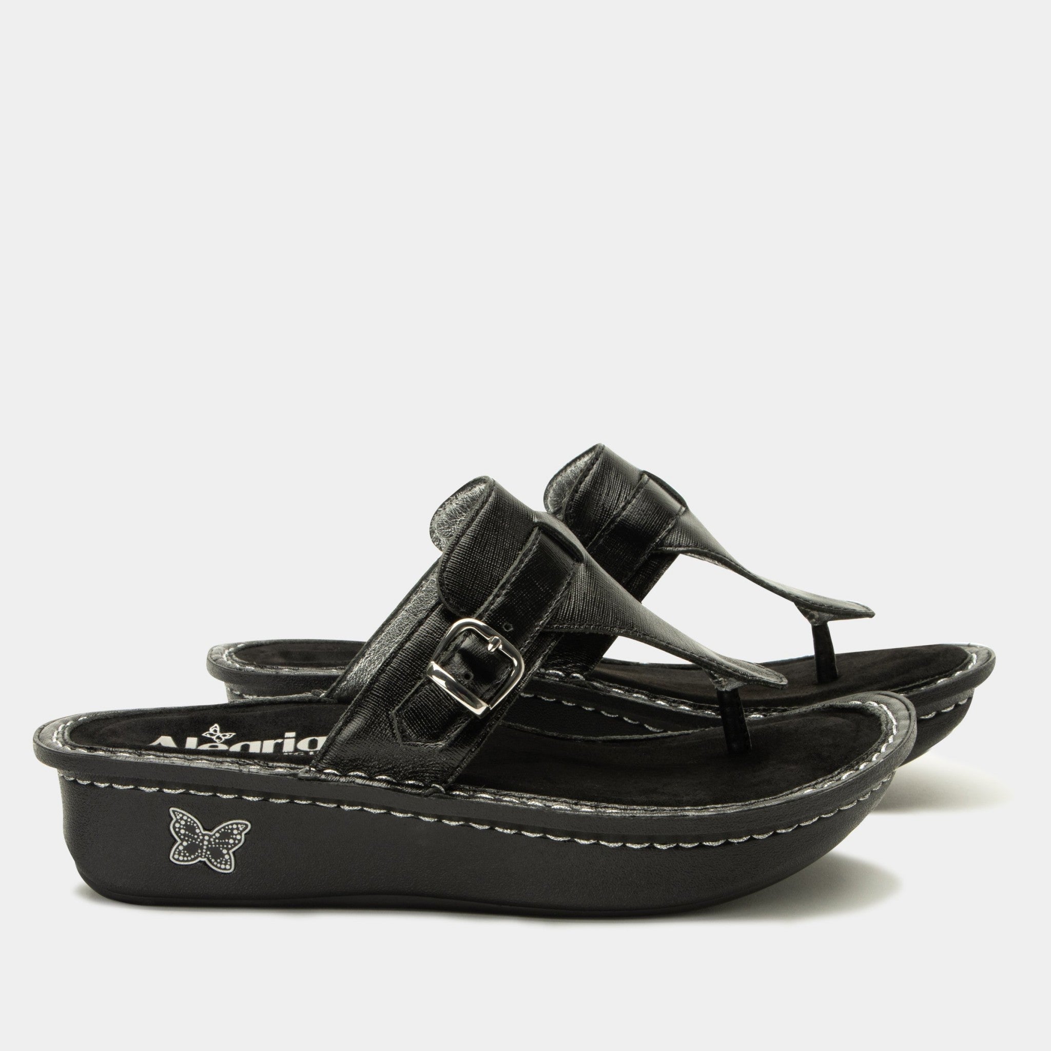 Alegria Kennedi Classic Rocker Comfort Arch Support Women's Sandal - Twinkle Black - 2