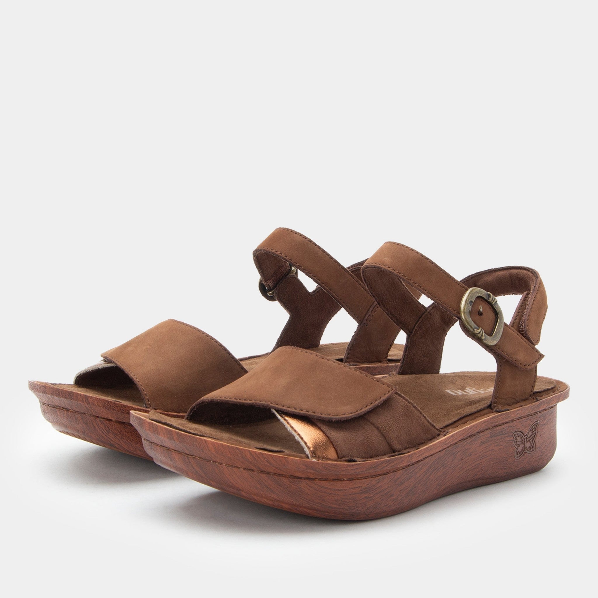 Alegria Klementine Classic Rocker Comfort Arch Support Women's Sandal - Pecan - 1