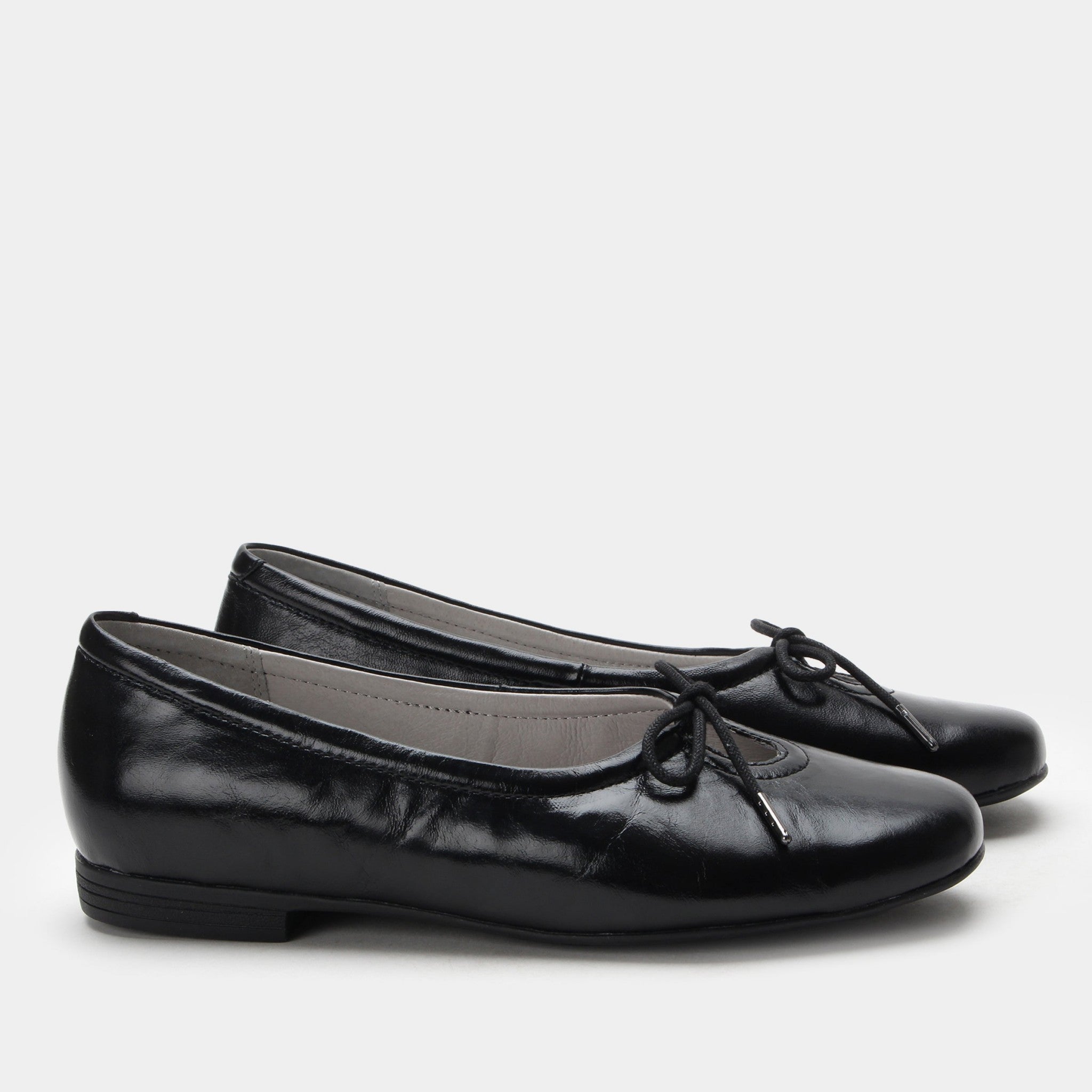 Alegria Leilah Comfort Arch Support Women's Ballet Flat - Black Gloss - 3