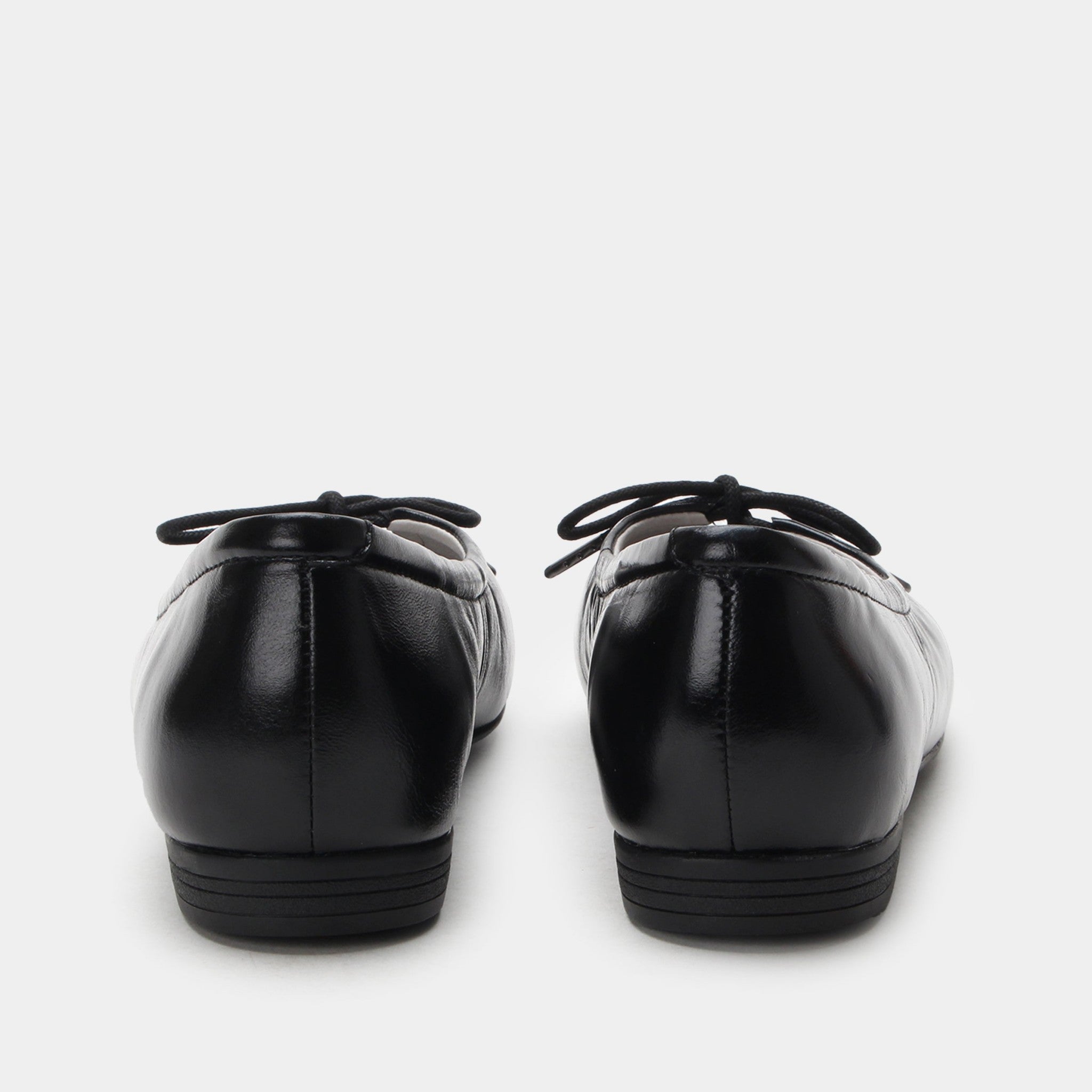Alegria Leilah Comfort Arch Support Women's Ballet Flat - Black Gloss - 4