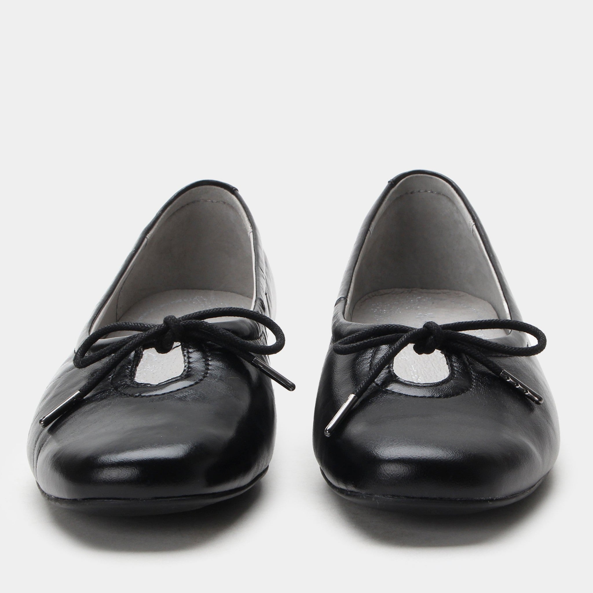 Alegria Leilah Comfort Arch Support Women's Ballet Flat - Black Gloss - 6
