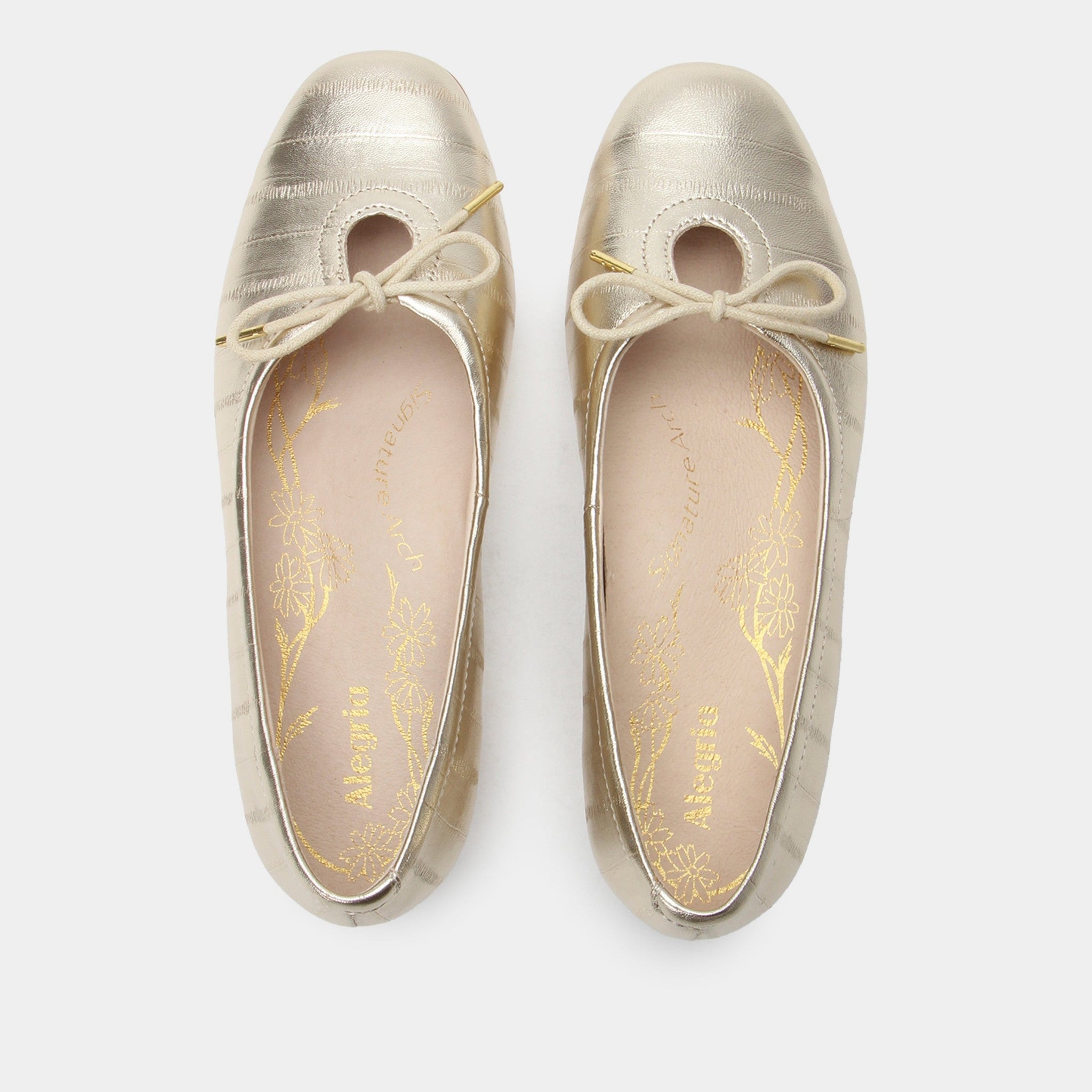 Alegria Leilah Comfort Arch Support Women's Ballet Flat - Gold - 5