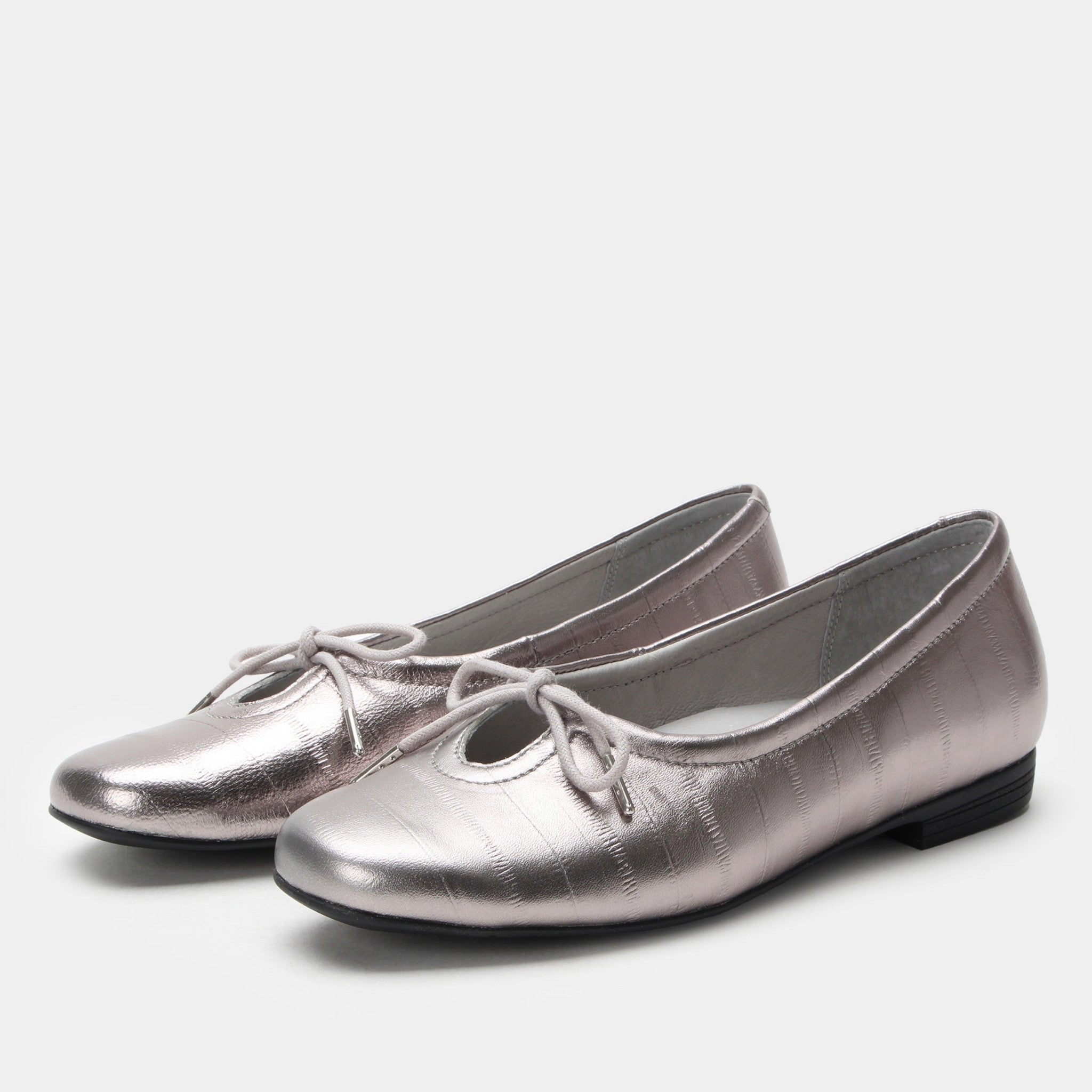 Alegria Leilah Comfort Arch Support Women's Ballet Flat - Platinum - 1