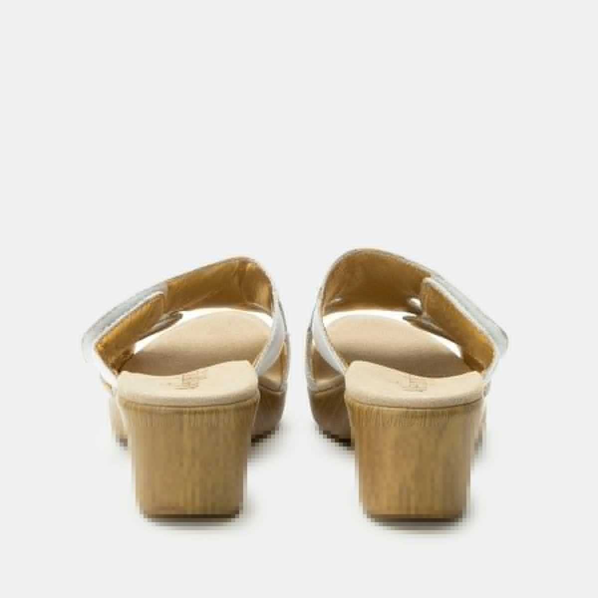 Alegria Linn Comfort Arch Support Women's Wedge Sandal - White Needles And Pins - 3