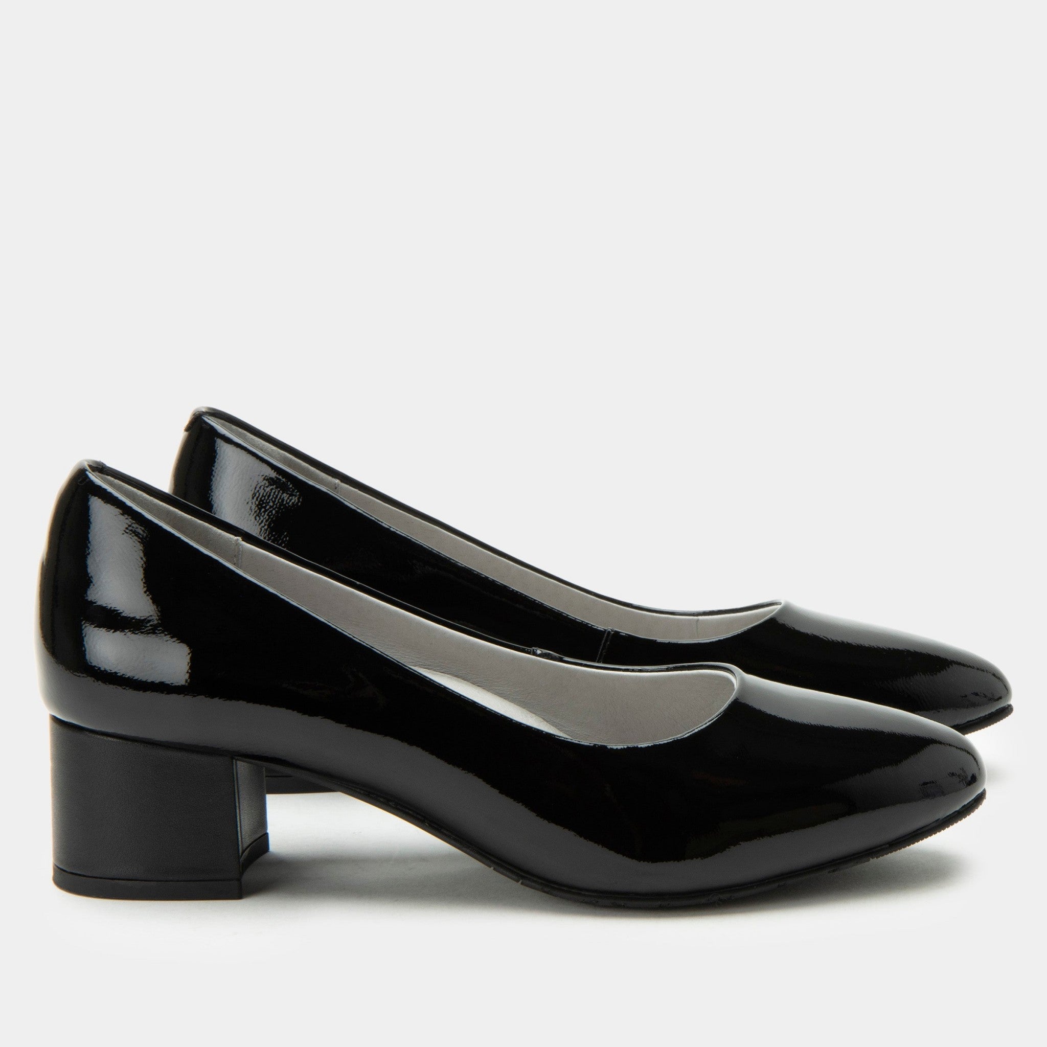 Alegria Lisah Comfort Arch Support Women's Dress Heel - Black Patent - 3