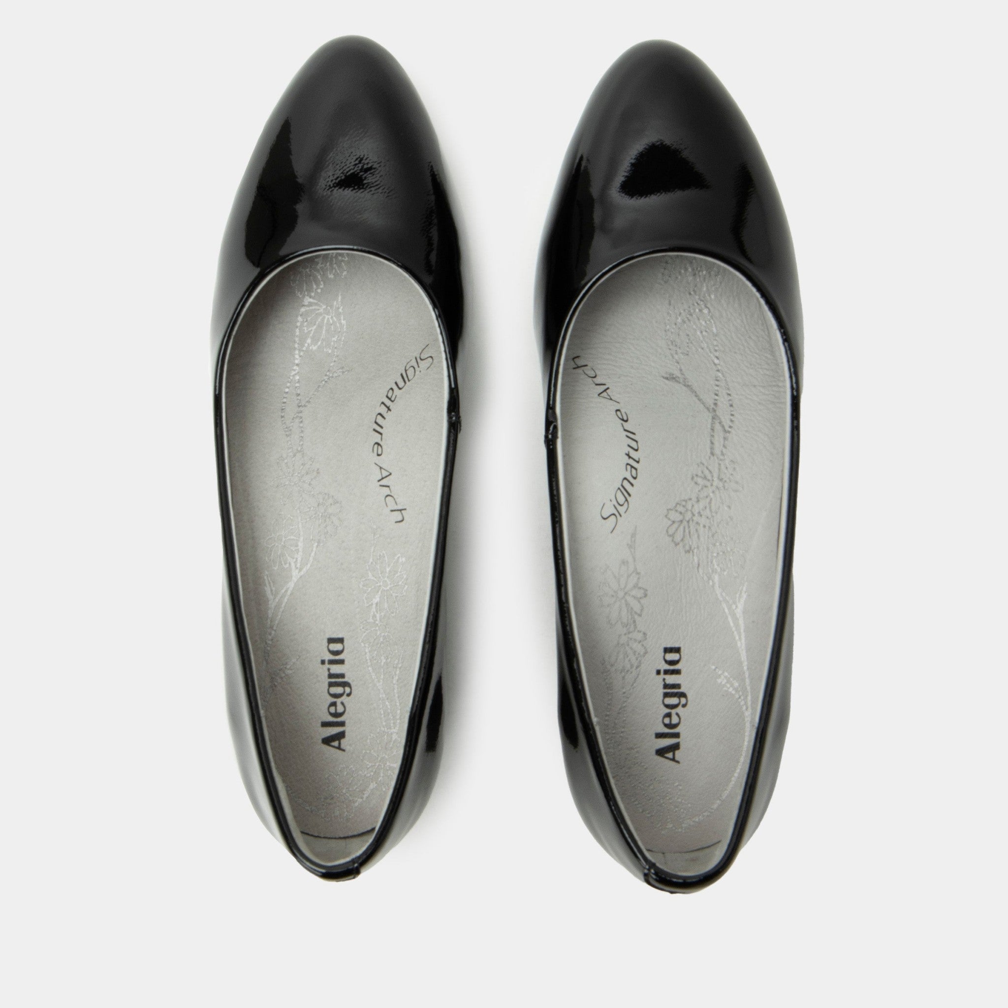 Alegria Lisah Comfort Arch Support Women's Dress Heel - Black Patent - 5