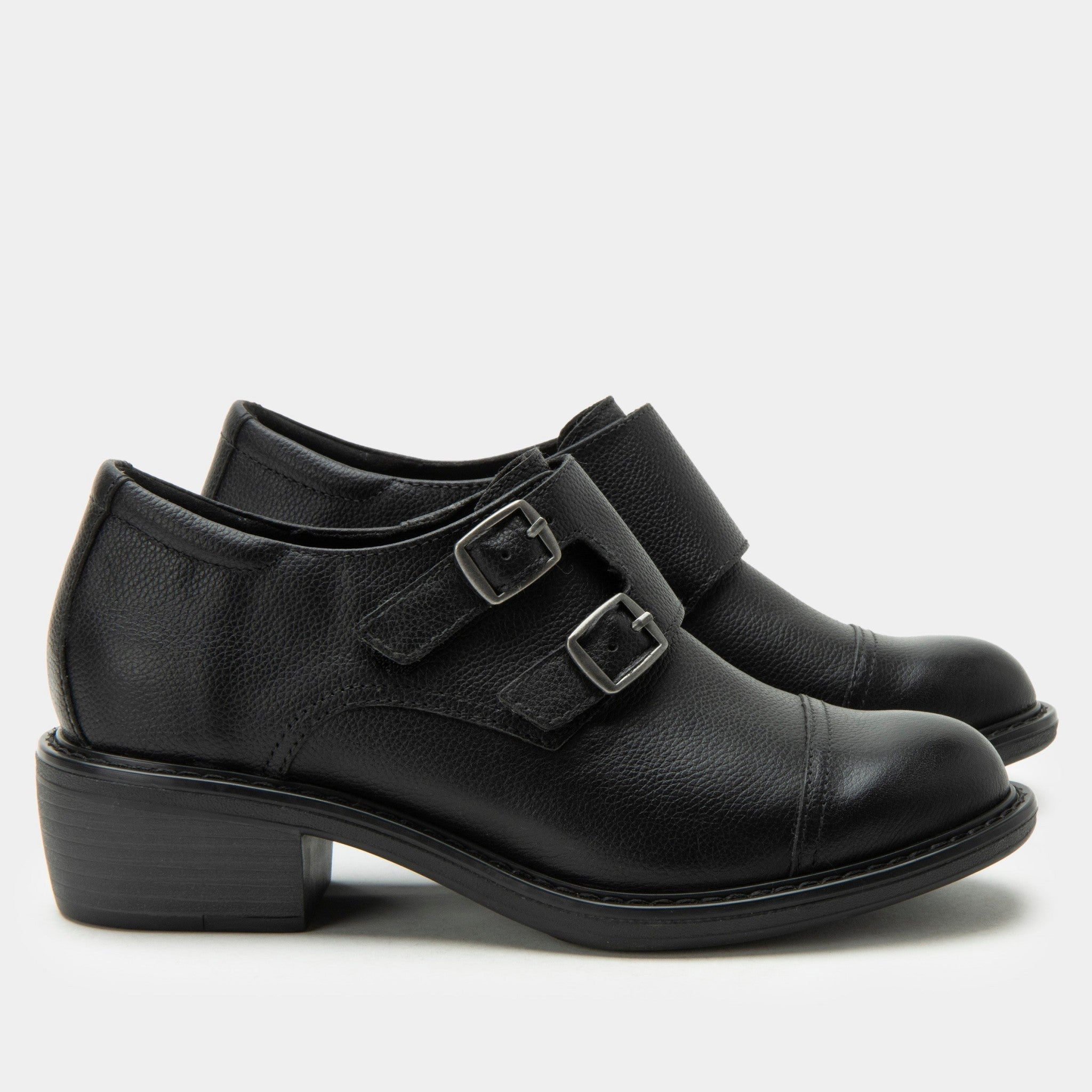 Alegria Mave Comfort Arch Support Women's Dress Shoe - Black Burnish - 3