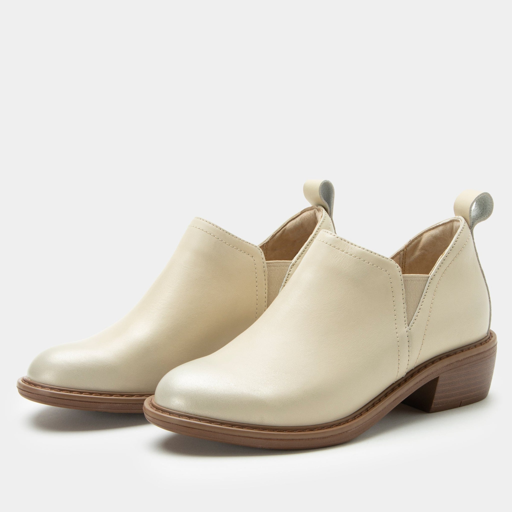 Alegria Merle Comfort Signature Arch Support Women's Bootie - Gold Cream - 1