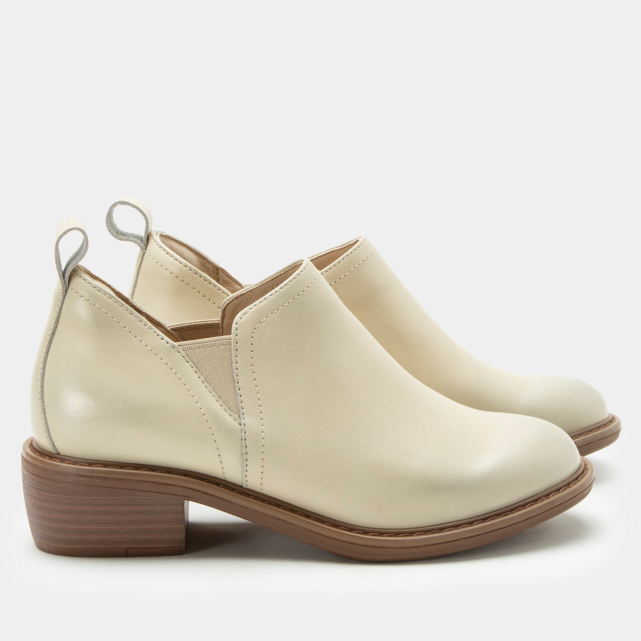 Alegria Merle Comfort Signature Arch Support Women's Bootie - Gold Cream - 3
