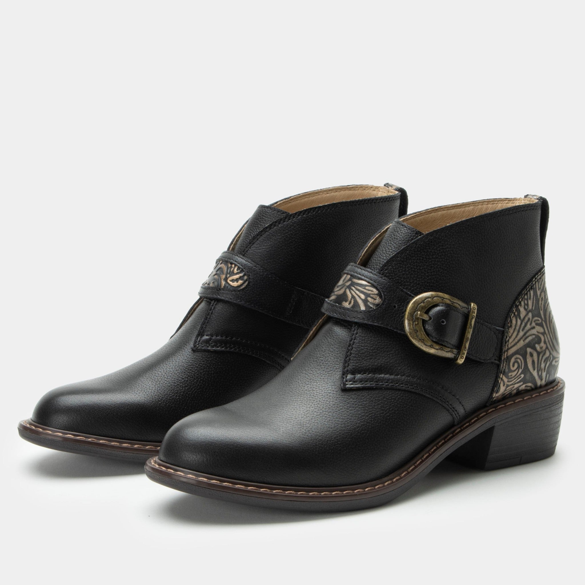 Alegria Mikki Trimform Heel Comfort Arch Support Women's Ankle Boot - Showboat - 1