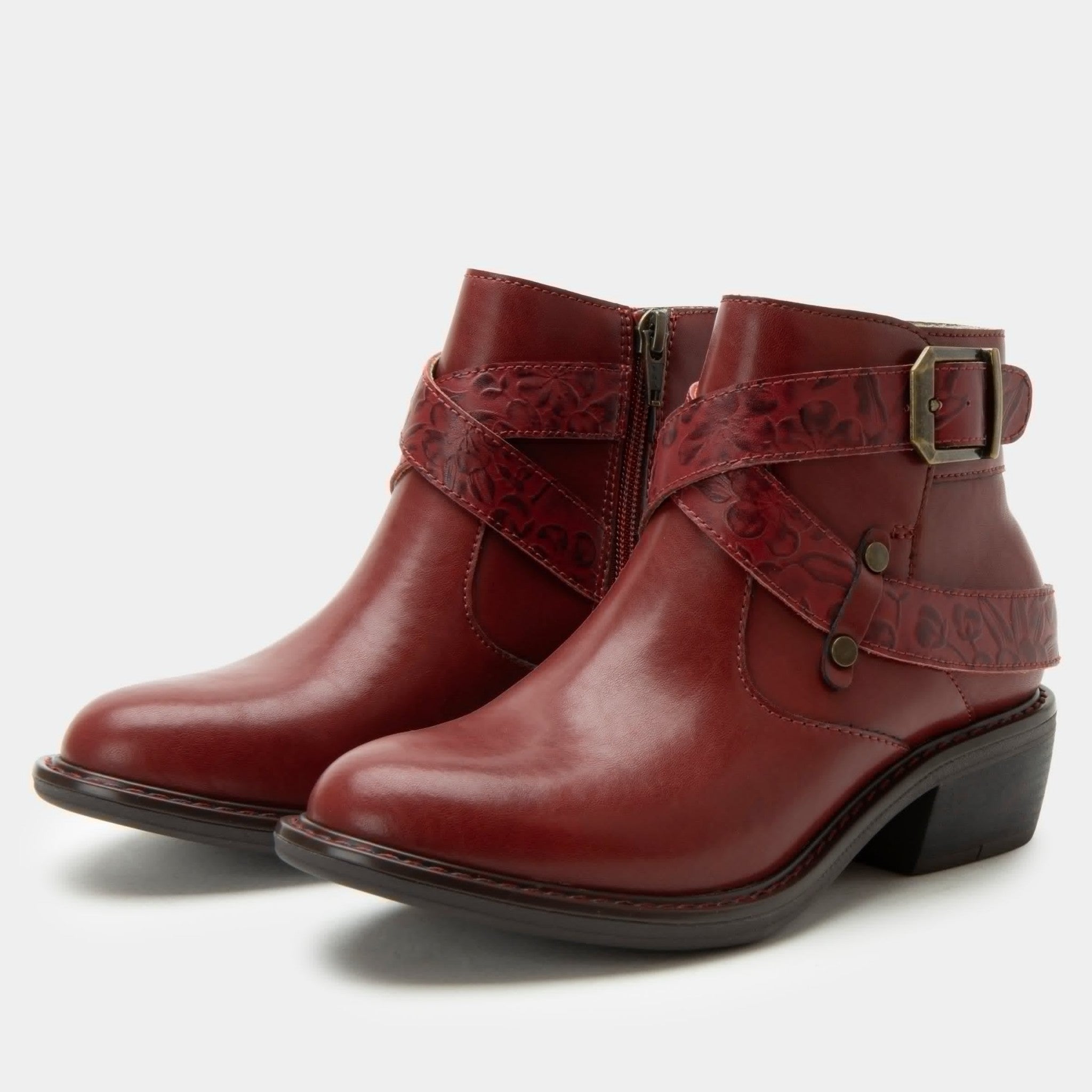 Alegria Millie Comfort Leather Boot with Signature Arch Support Women's Boot - Loretta Roja - 1