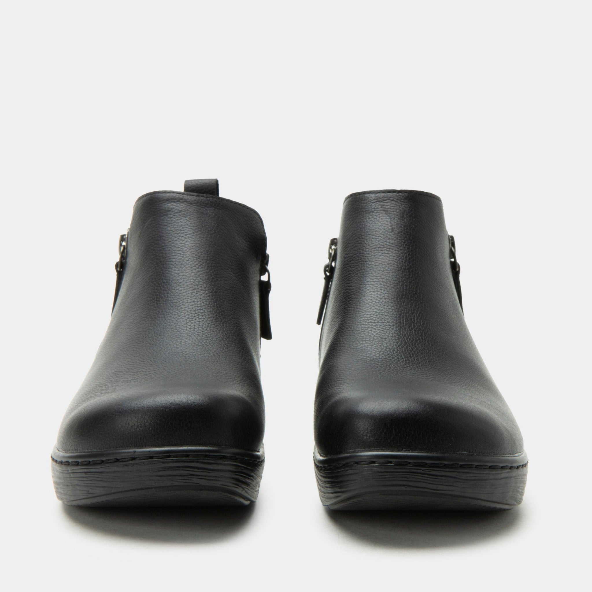 Alegria Oaklee Wood Look Rocker Comfort Arch Support Women's Bootie - Black Bird - 6