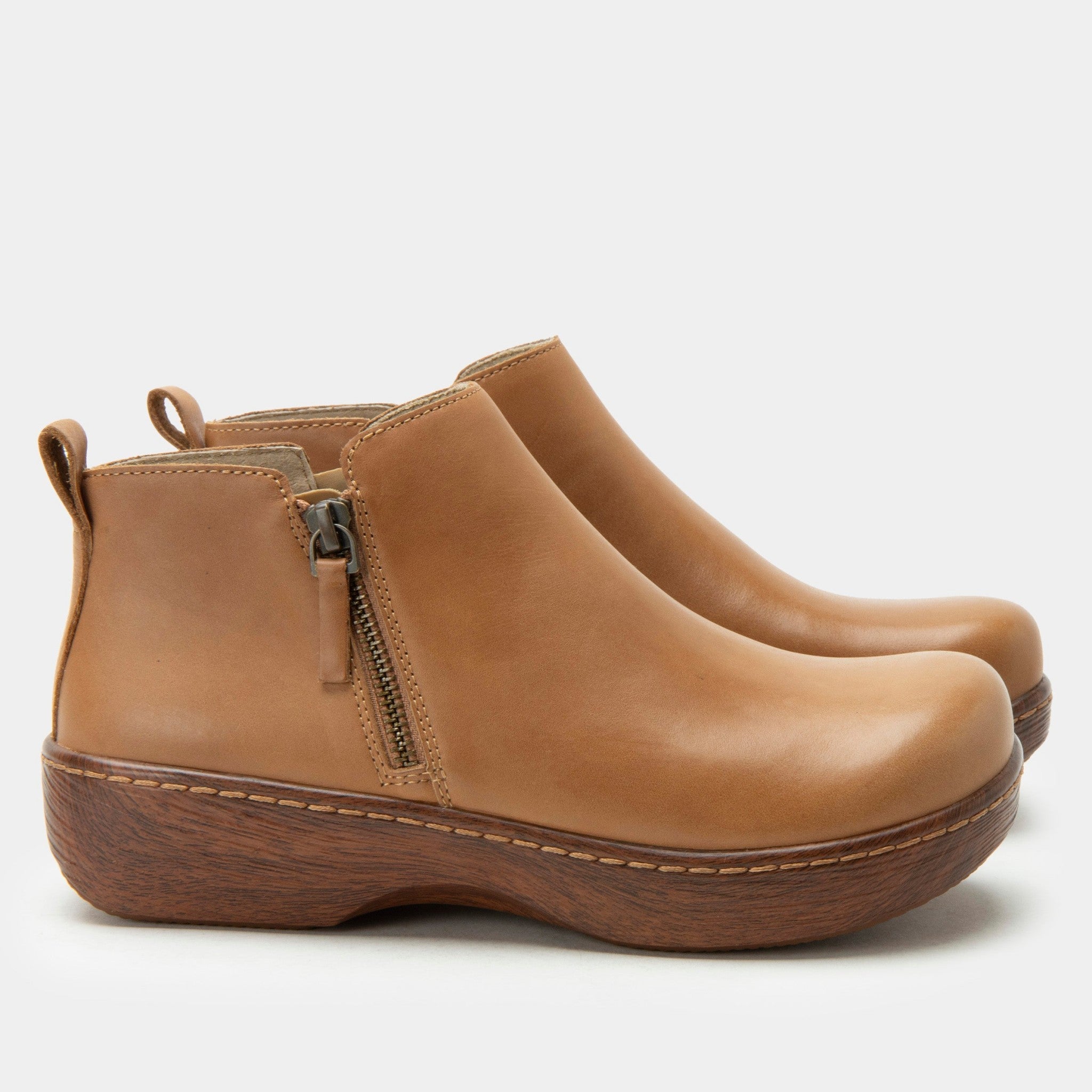 Alegria Oaklee Wood Look Rocker Comfort Arch Support Women's Bootie - Rancho - 3