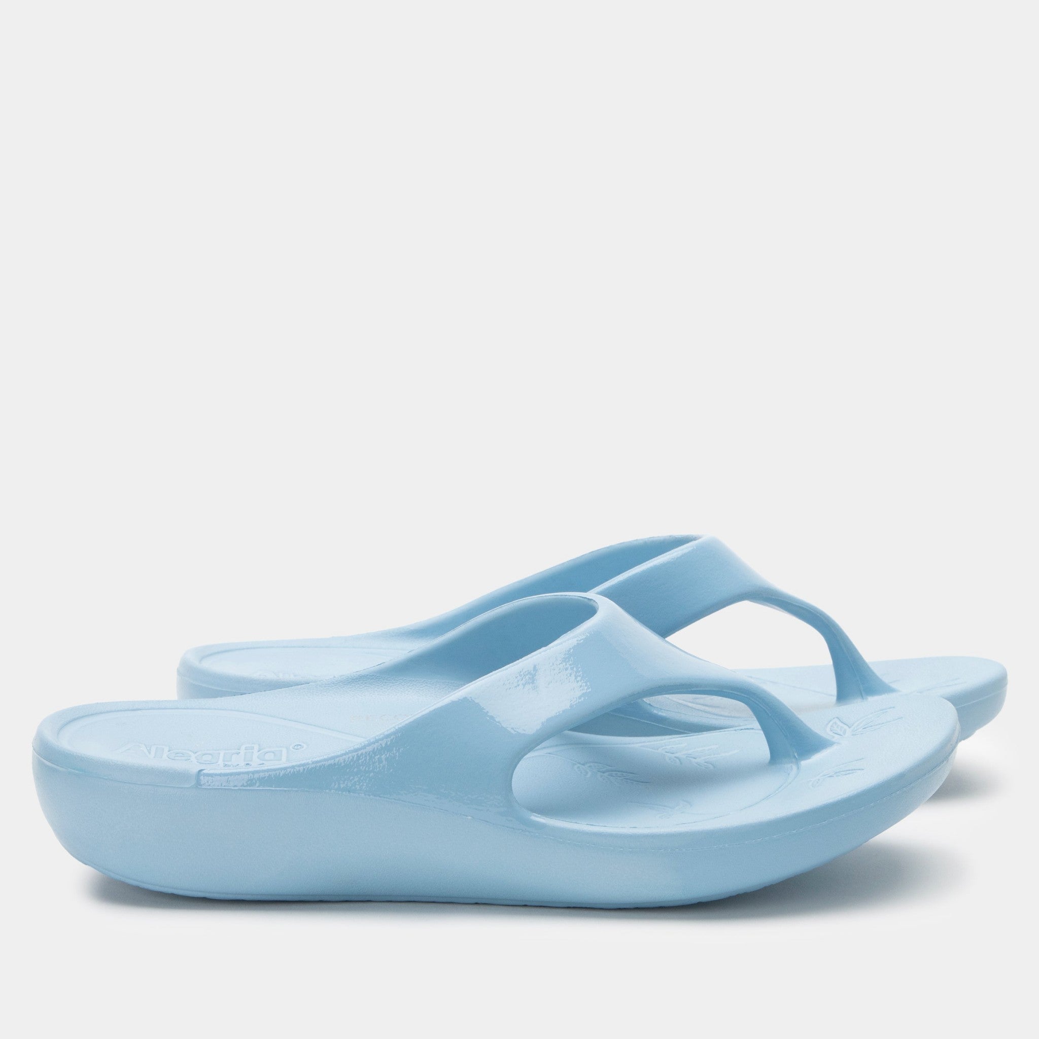 Alegria Ode Comfort Arch Support Women's Flip-Flop - Dusty Blue Gloss - 3