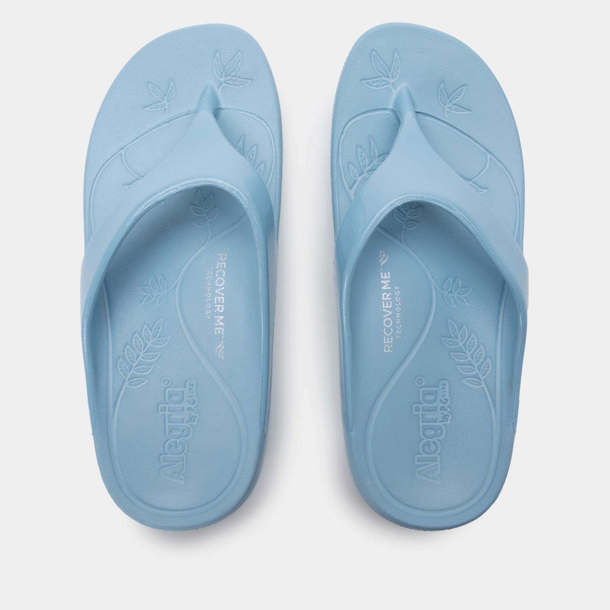 Alegria Ode Comfort Arch Support Women's Flip-Flop - Dusty Blue Gloss - 5
