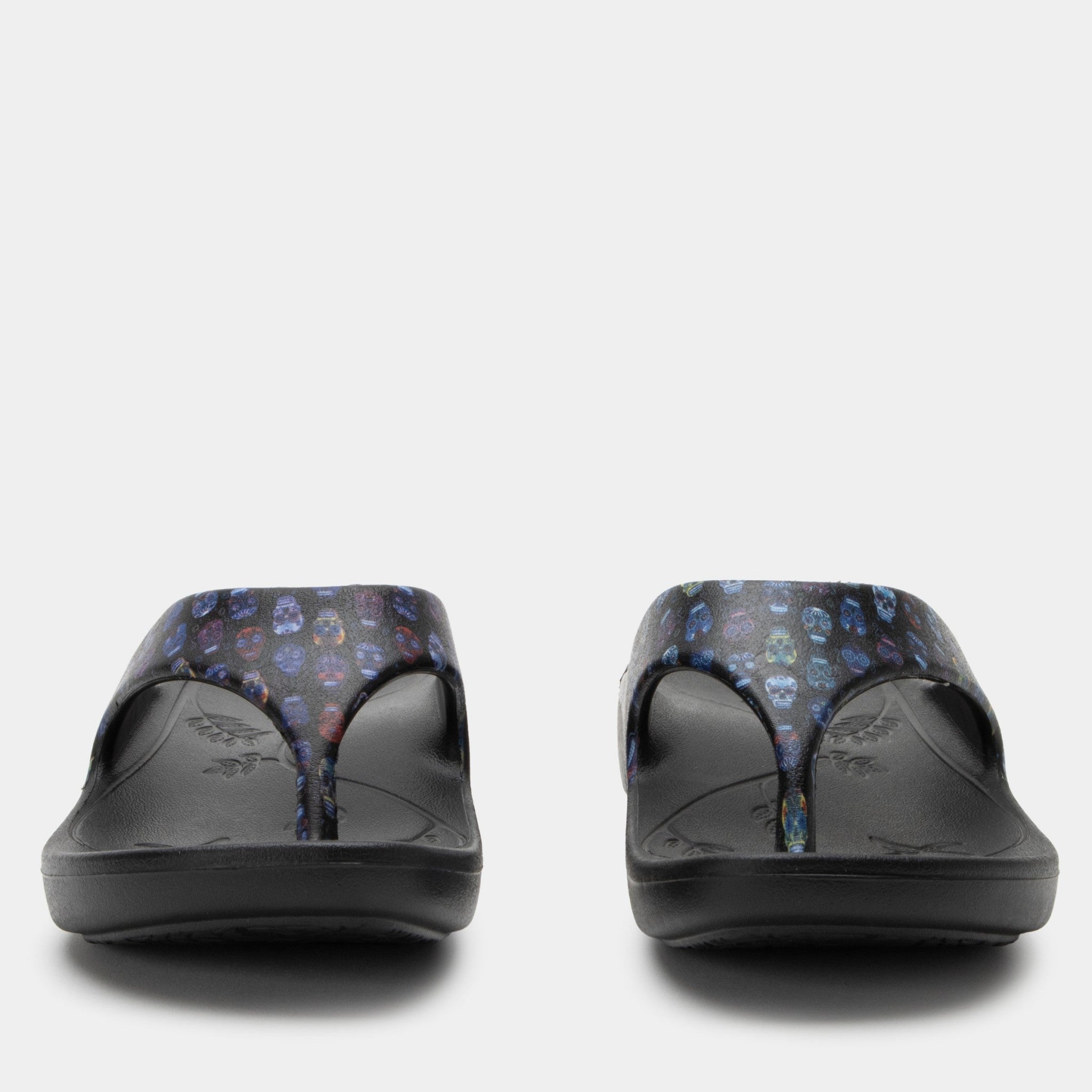 Alegria Ode Comfort Arch Support Women's Flip-Flop - Sugar Skulls - 6