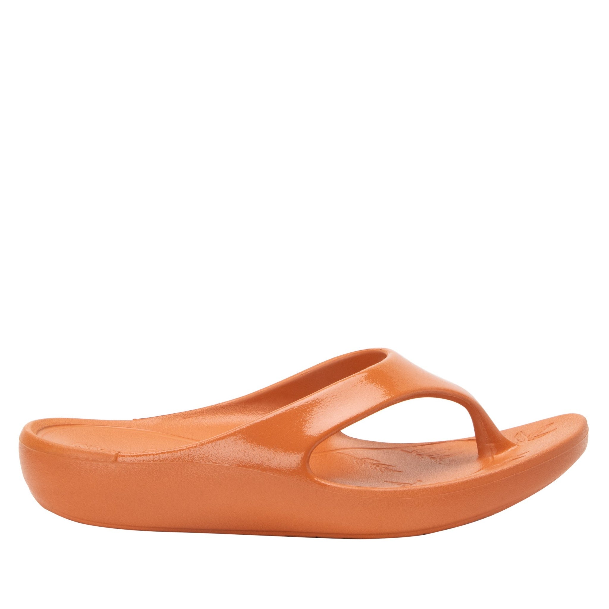 Alegria Ode Comfort Arch Support Women's Flip-Flop - Tangerine Gloss - 3