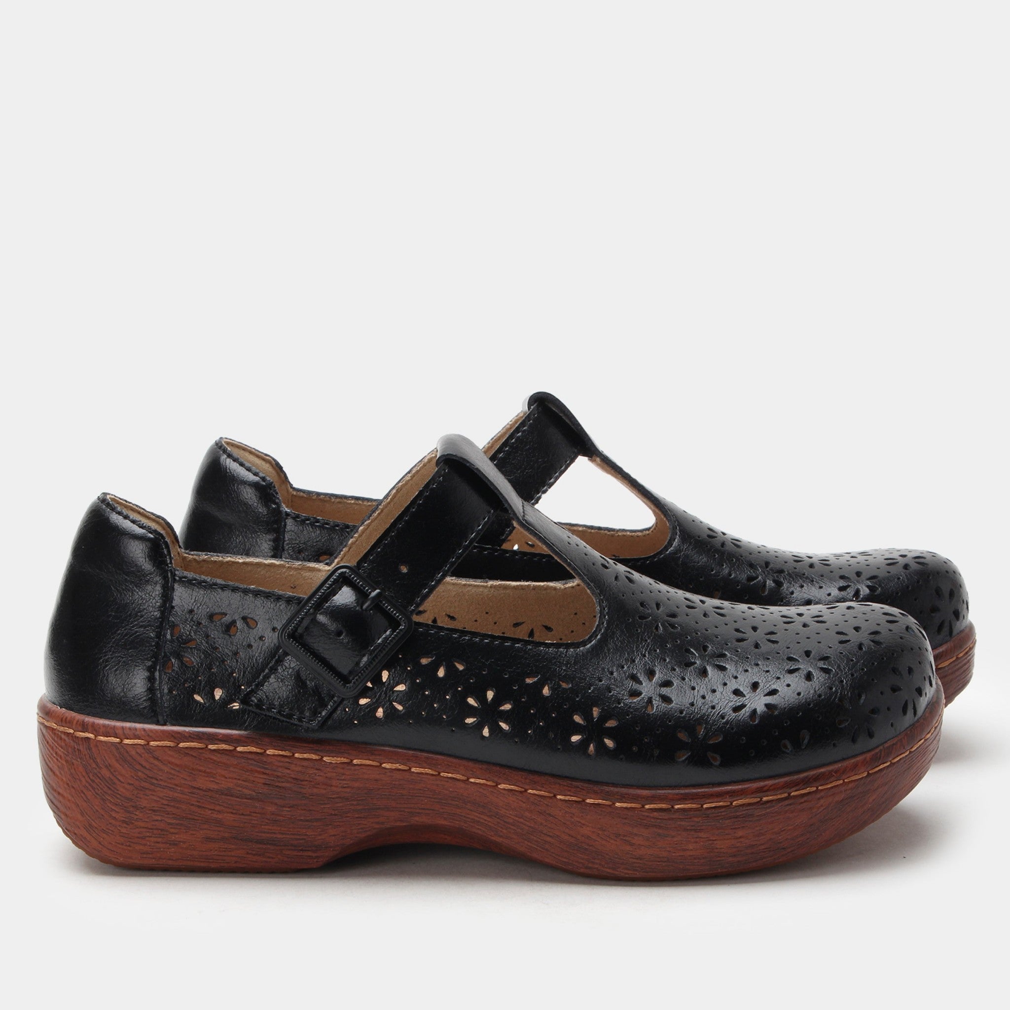 Alegria Odessa Comfort Arch Support Women's Mary-Jane Shoe - Black Breeze - 3