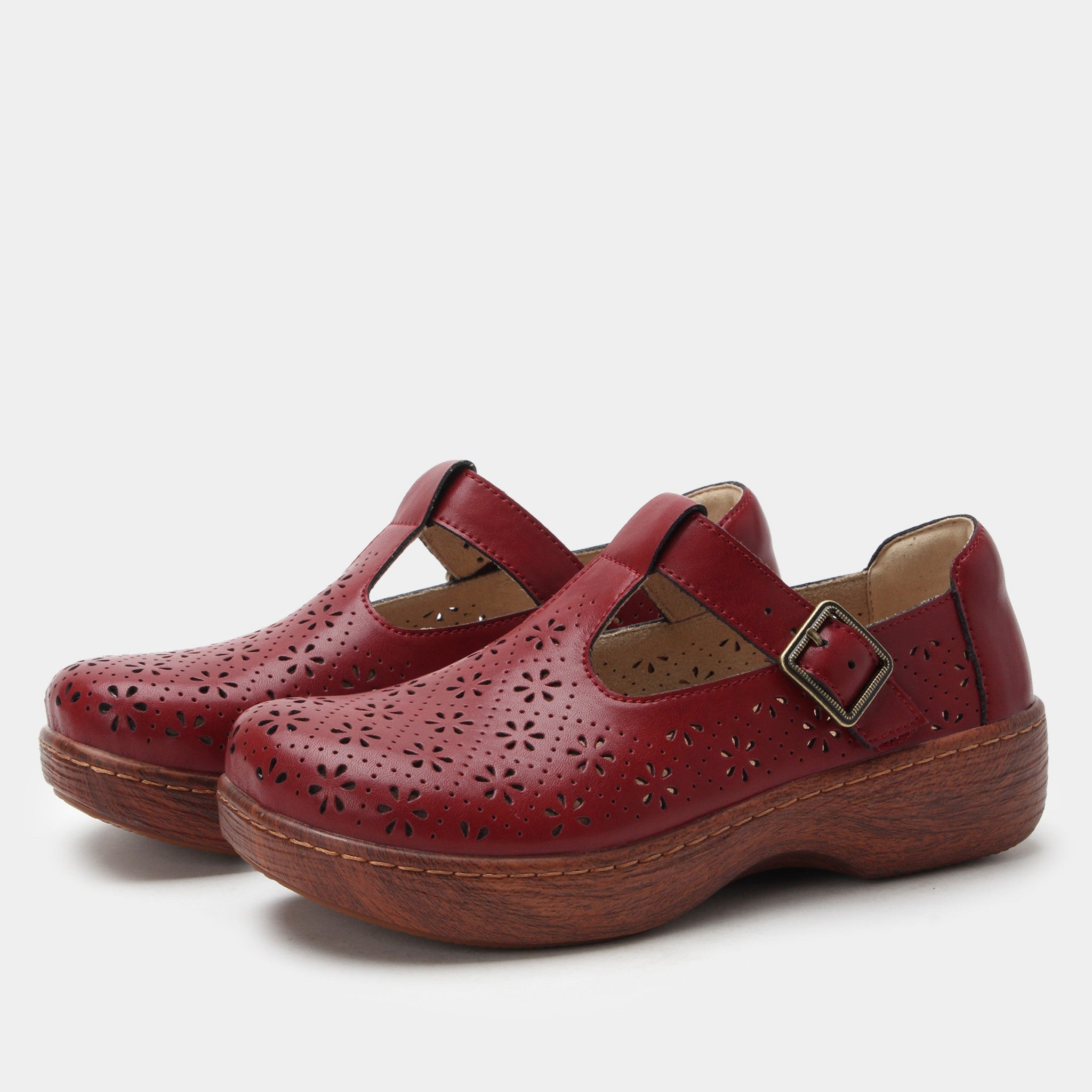 Alegria Odessa Comfort Arch Support Women's Mary-Jane Shoe - Red Breeze - 1