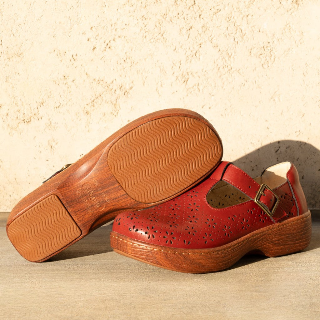 Alegria Odessa Comfort Arch Support Women's Mary-Jane Shoe - Red Breeze - 2