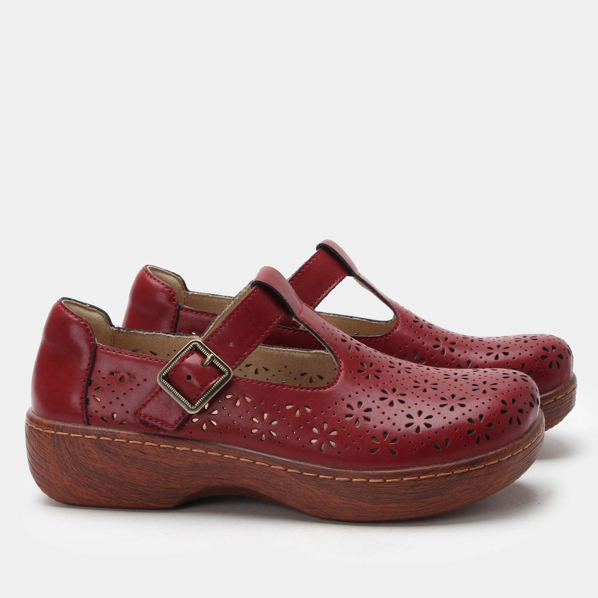 Alegria Odessa Comfort Arch Support Women's Mary-Jane Shoe - Red Breeze - 3