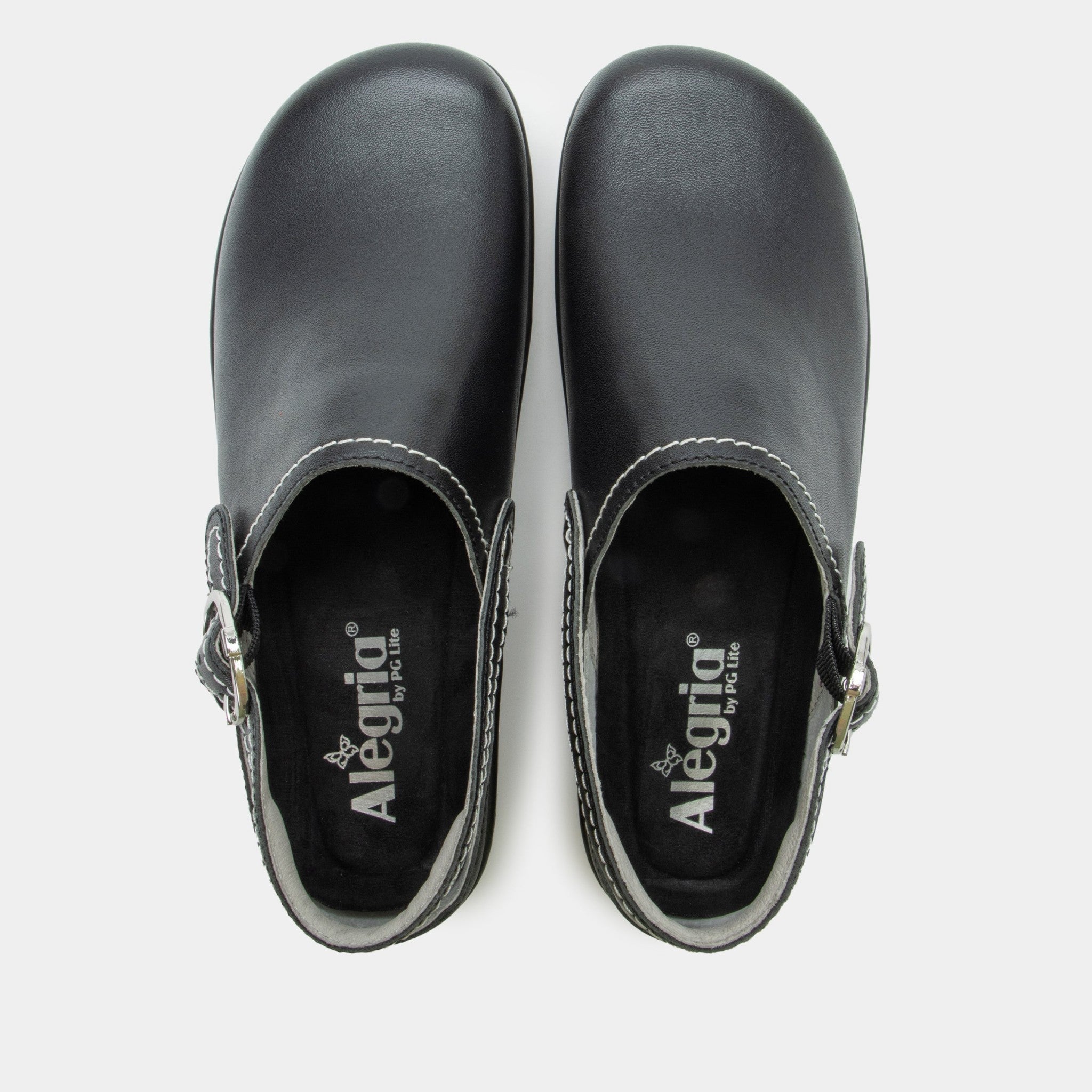 Alegria Olie Wood Look Rocker Comfort Arch Support Women's Clog - Black - 5