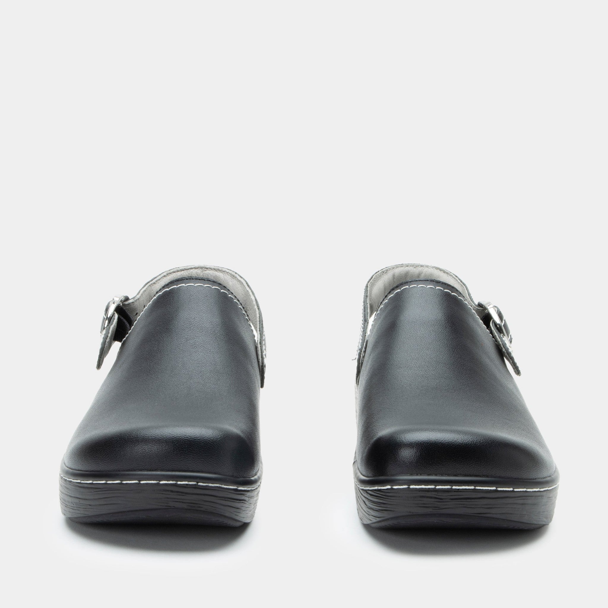 Alegria Olie Wood Look Rocker Comfort Arch Support Women's Clog - Black - 6