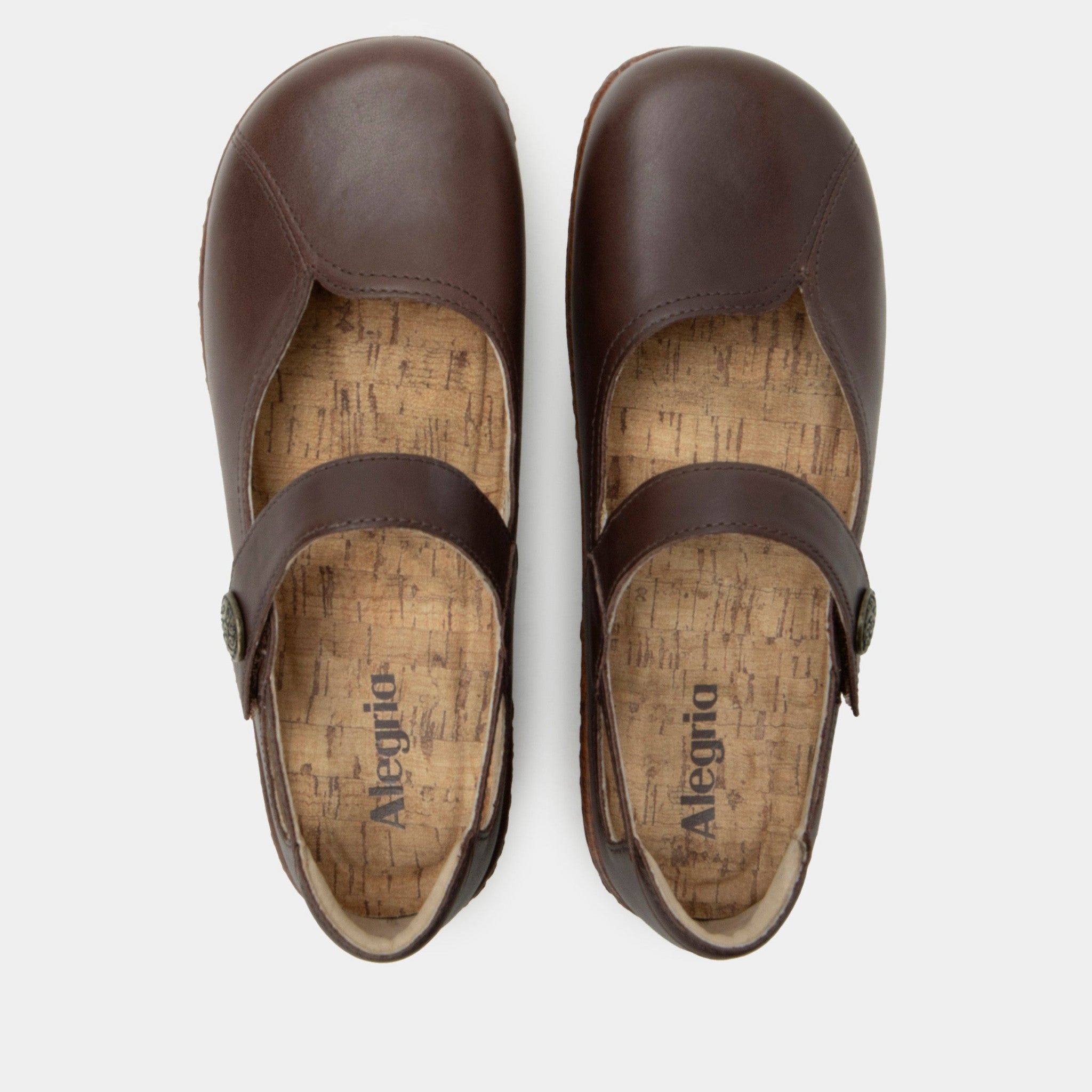 Alegria Onika Wood Look Rocker Comfort Arch Support Women's Mary Jane Shoe - Coffee Bean - 5