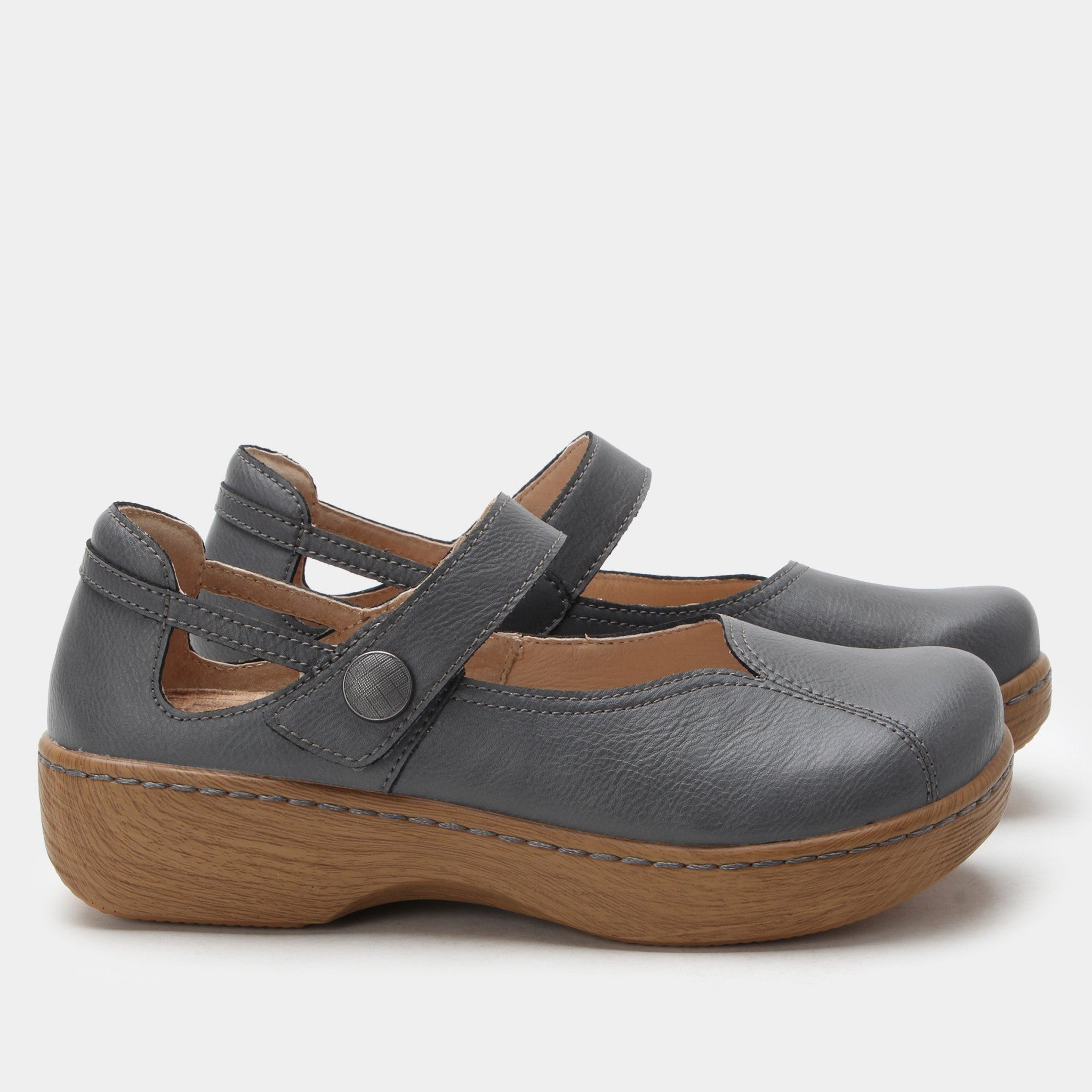 Alegria Onika Wood Look Rocker Comfort Arch Support Women's Mary Jane Shoe - Dusty - 3