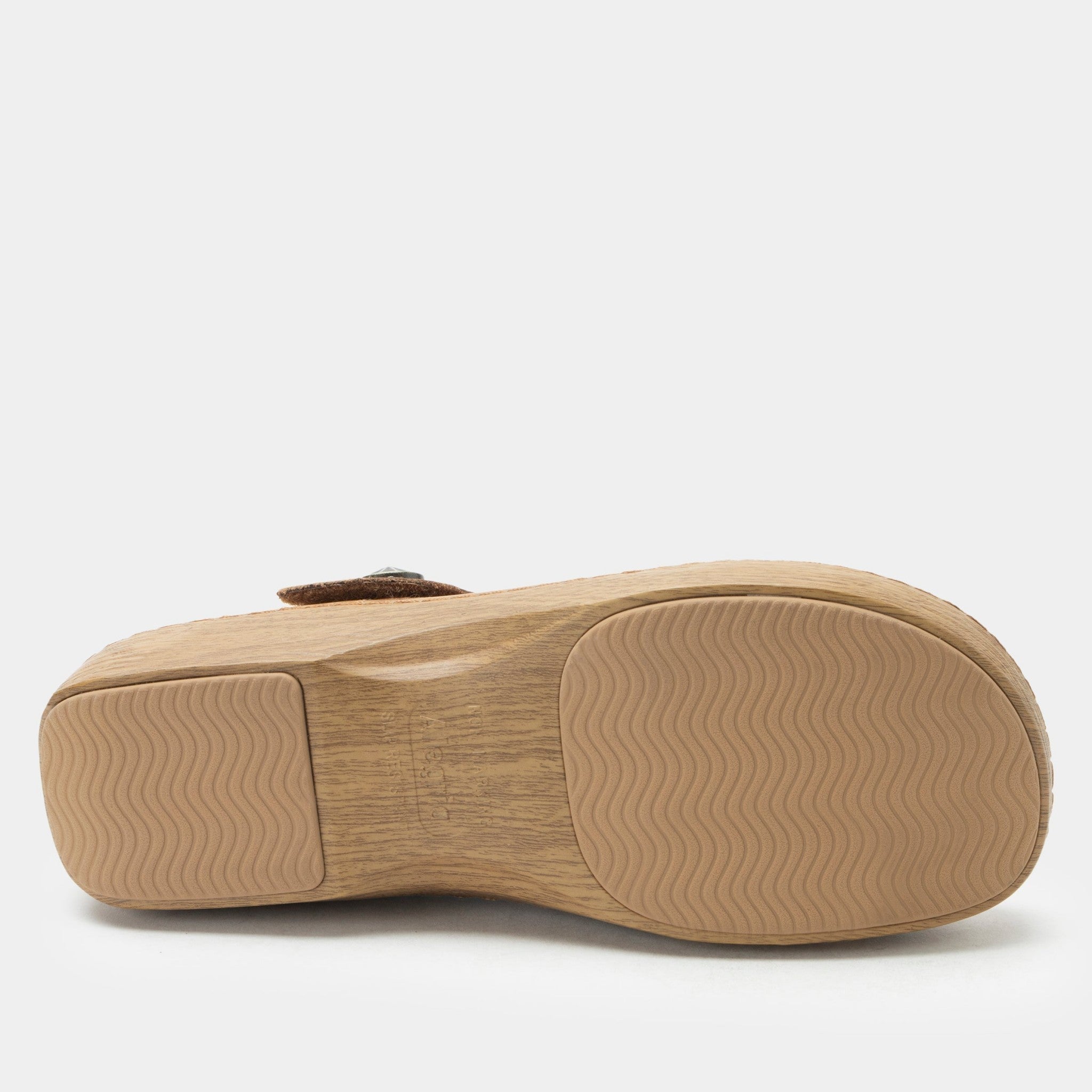 Alegria Onika Wood Look Rocker Comfort Arch Support Women's Mary Jane Shoe - Rancho - 7