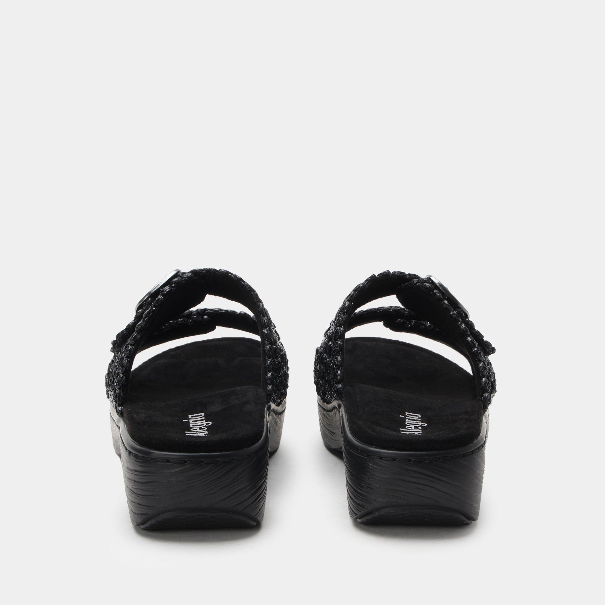 Alegria Oona Comfort Arch Support Women's Sandal - Fancy Black - 4