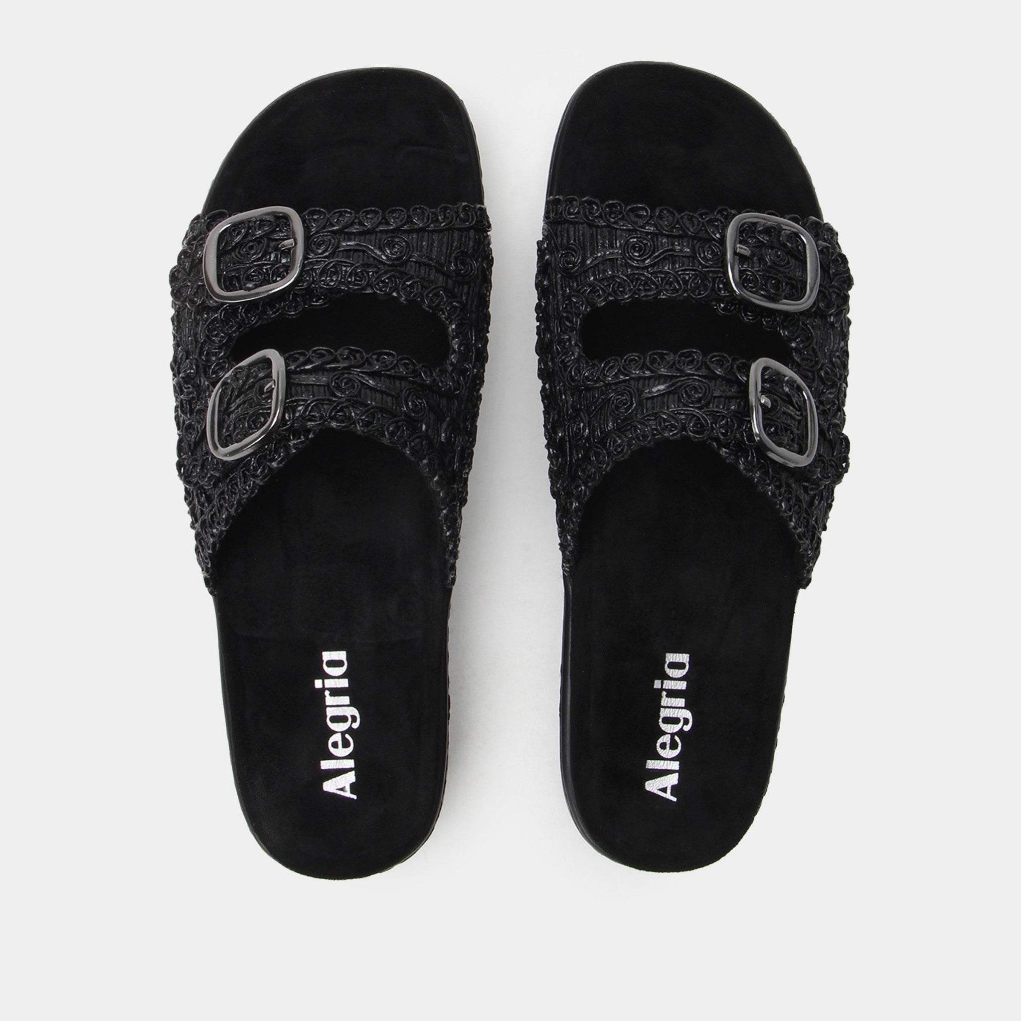 Alegria Oona Comfort Arch Support Women's Sandal - Fancy Black - 5