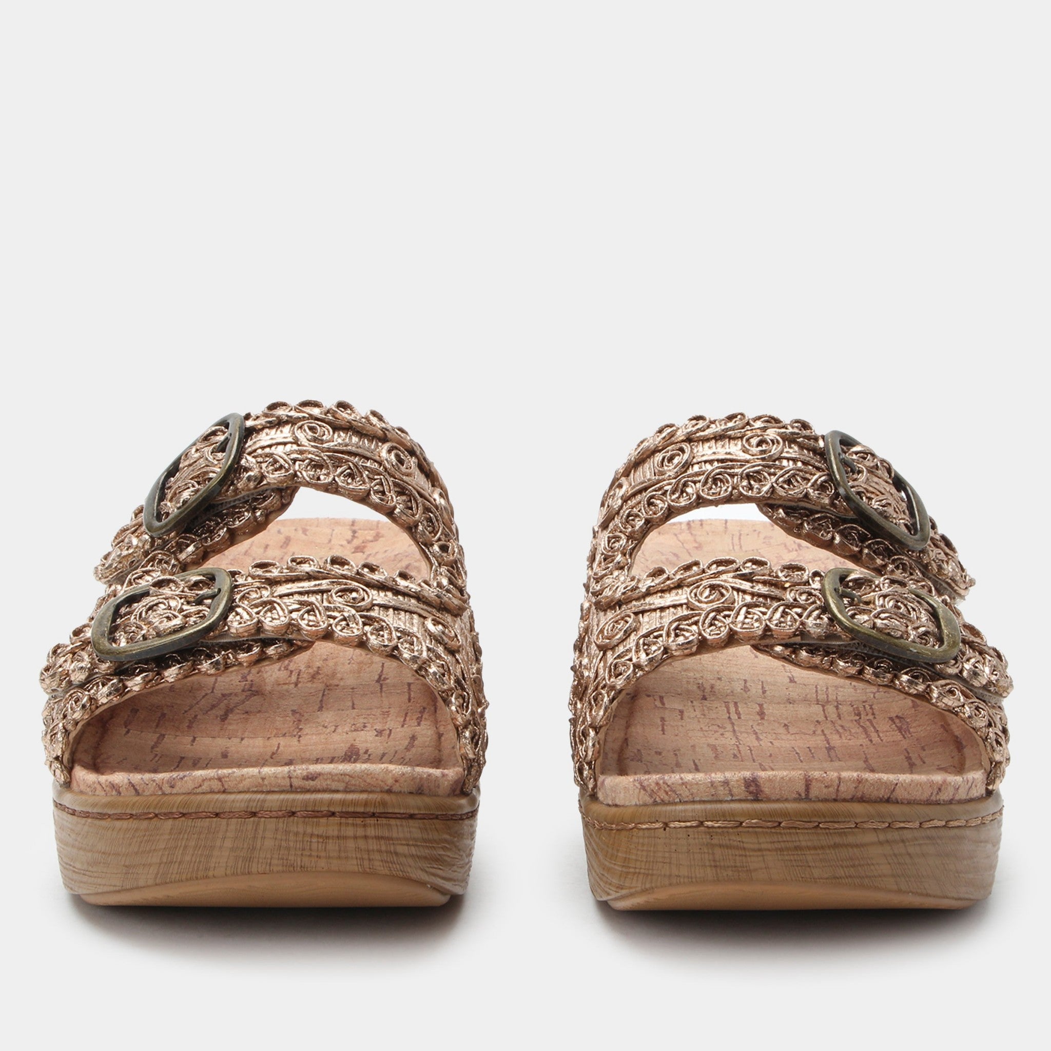 Alegria Oona Comfort Arch Support Women's Sandal - Fancy Gold - 6
