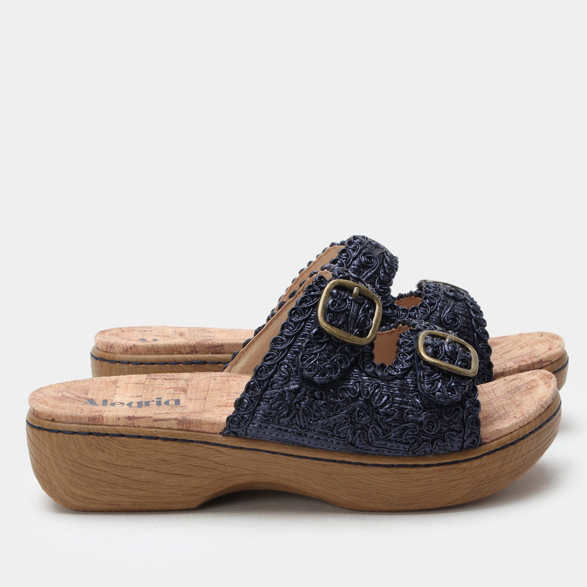 Alegria Oona Comfort Arch Support Women's Sandal - Fancy Navy - 3