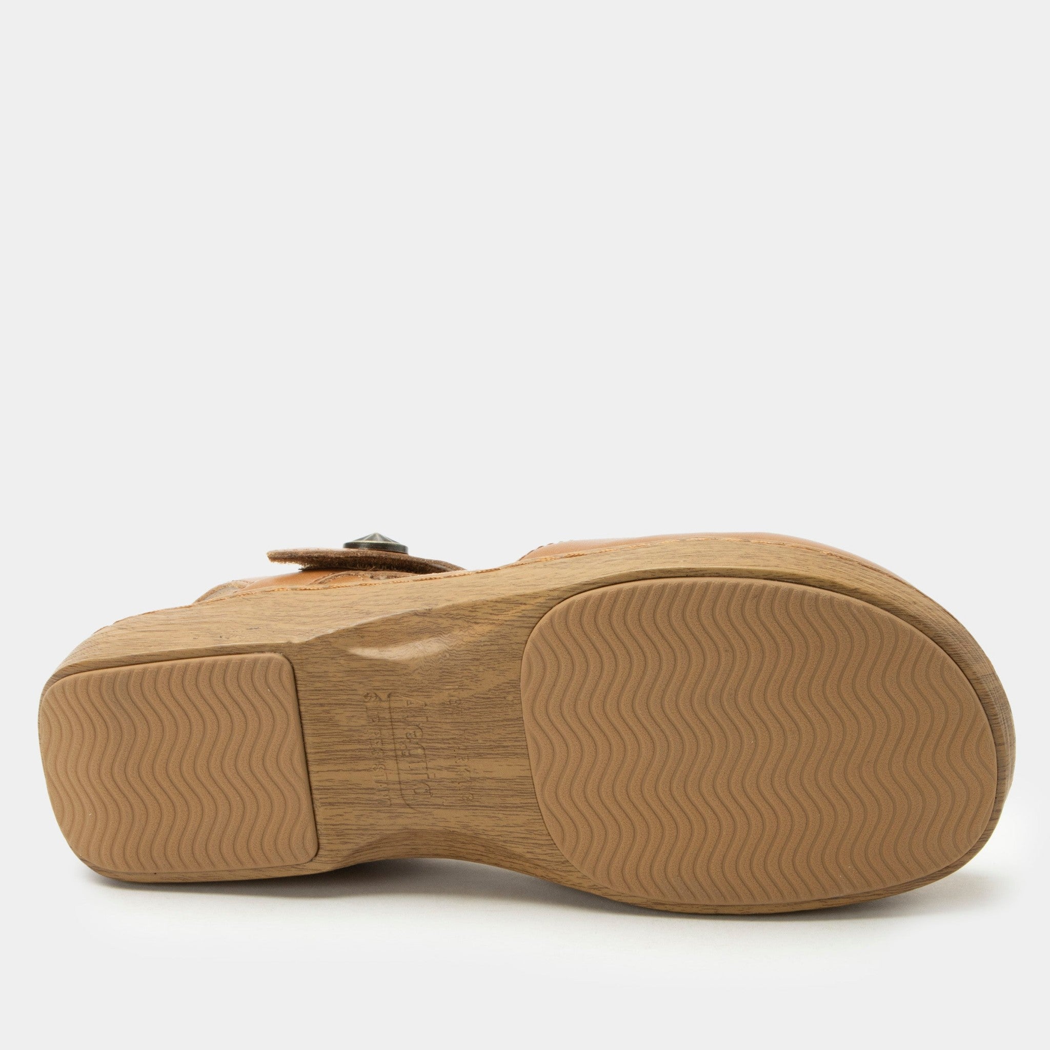 Alegria Opal Wood Look Rocker Comfort Arch Support Women's Sandal - Latte - 6