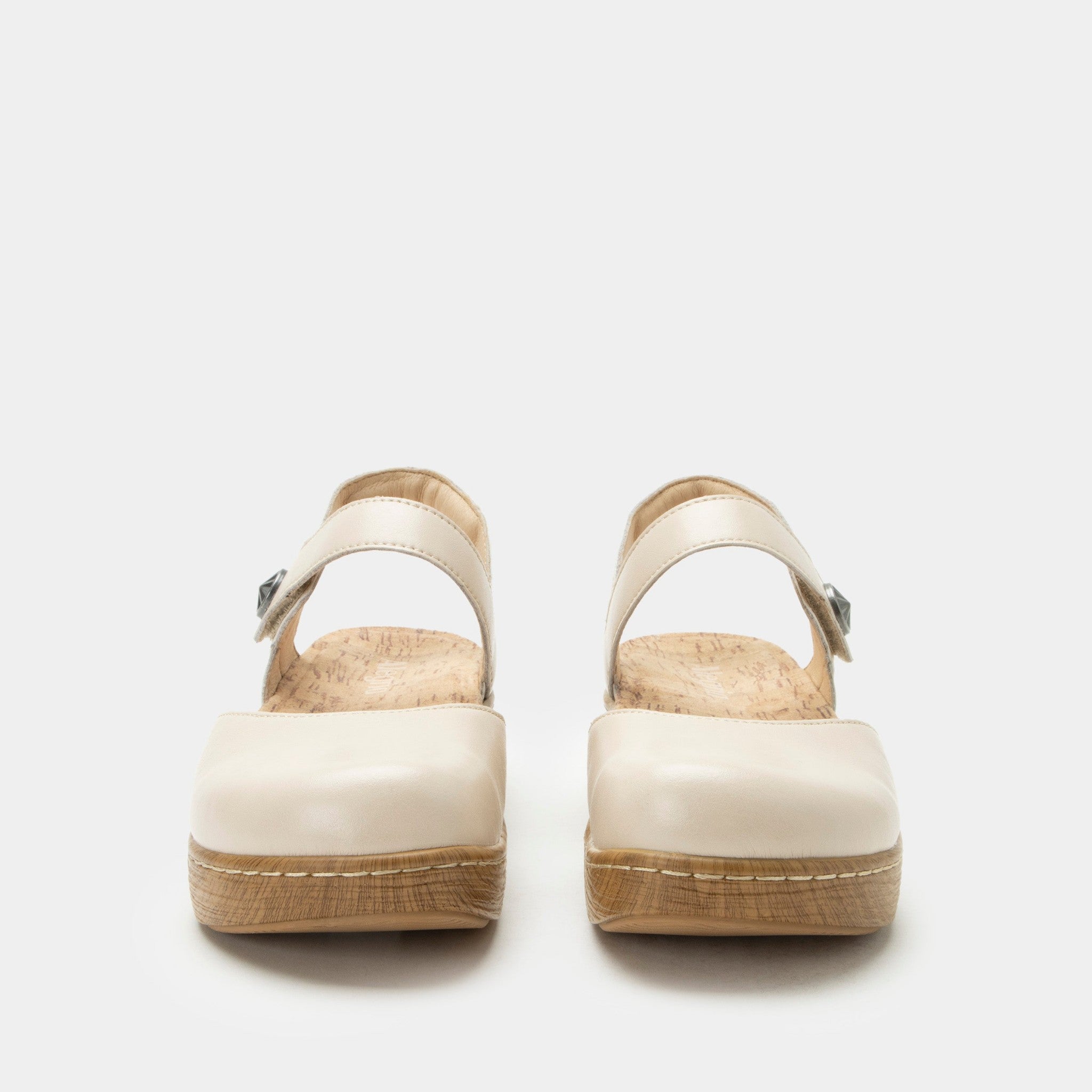 Alegria Opal Wood Look Rocker Comfort Arch Support Women's Sandal - Oat - 5