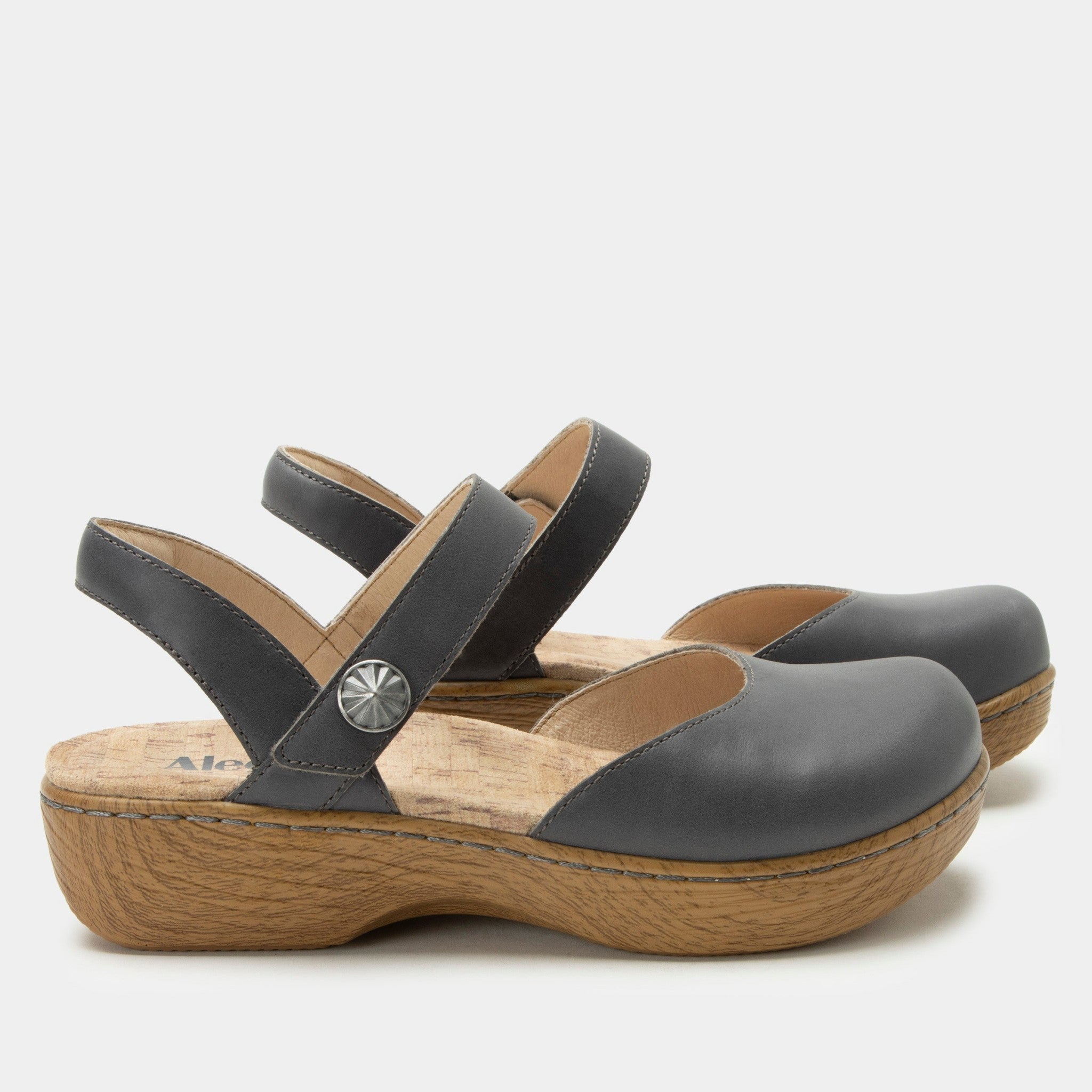 Alegria Opal Wood Look Rocker Comfort Arch Support Women's Sandal - Stone - 2