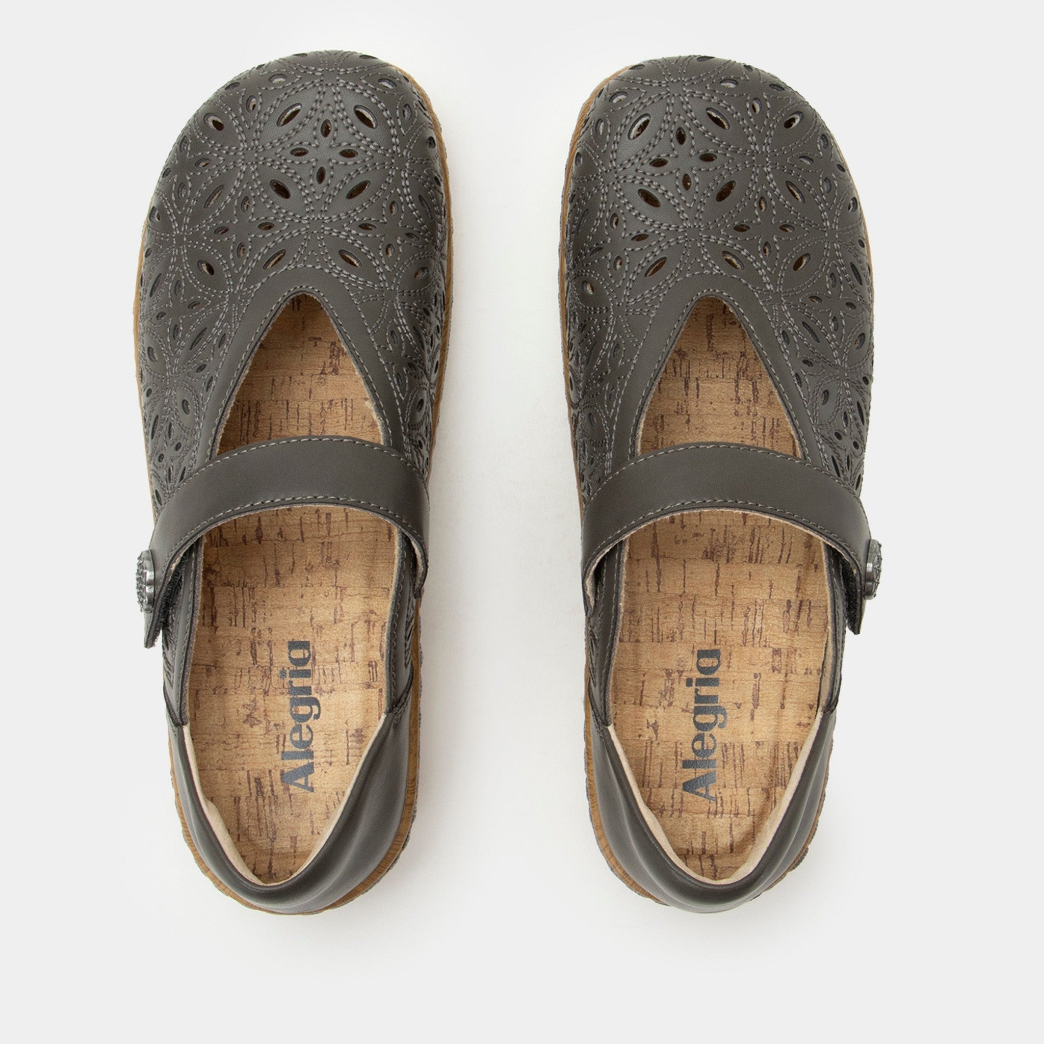Alegria Opheliah Wood Look Rocker Comfort Arch Support Women's Shoe - 6517 Stone Breeze - 5