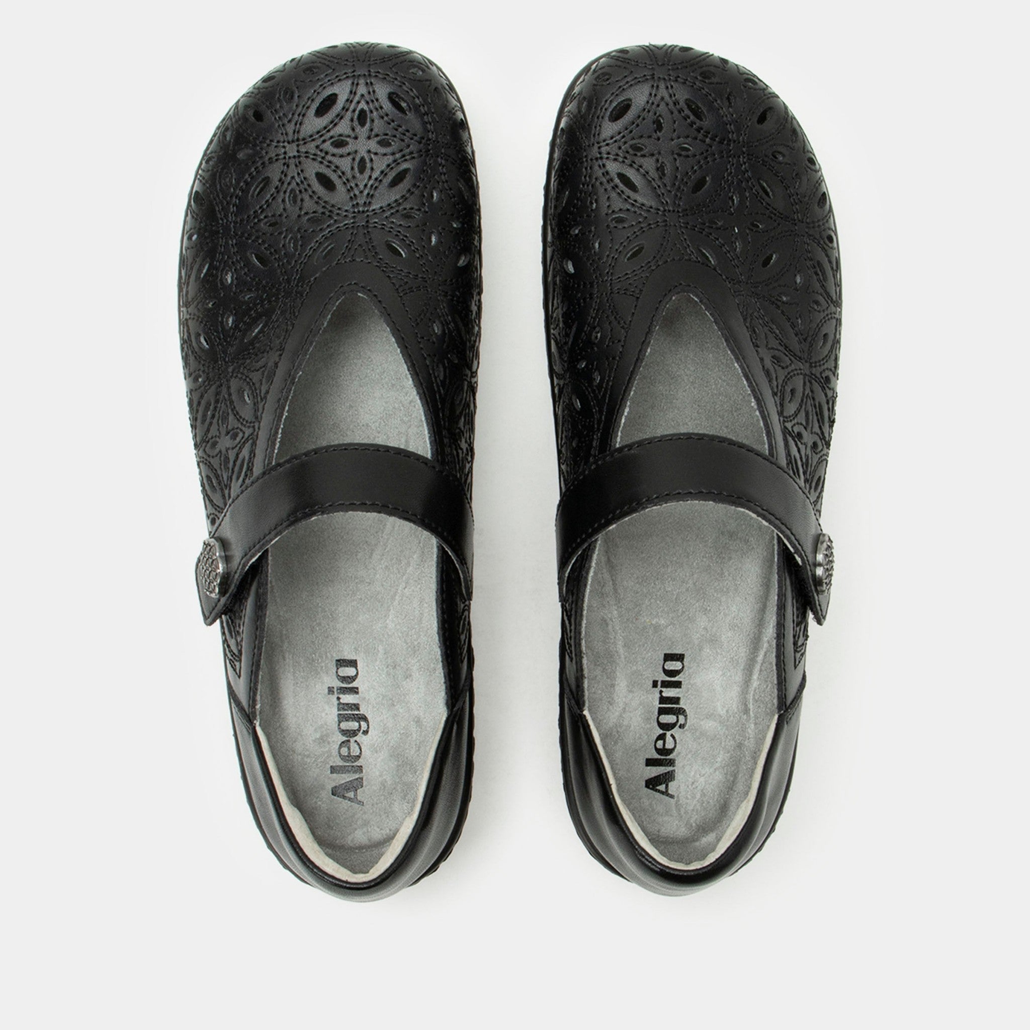 Alegria Opheliah Wood Look Rocker Comfort Arch Support Women's Shoe - Black Breeze - 4
