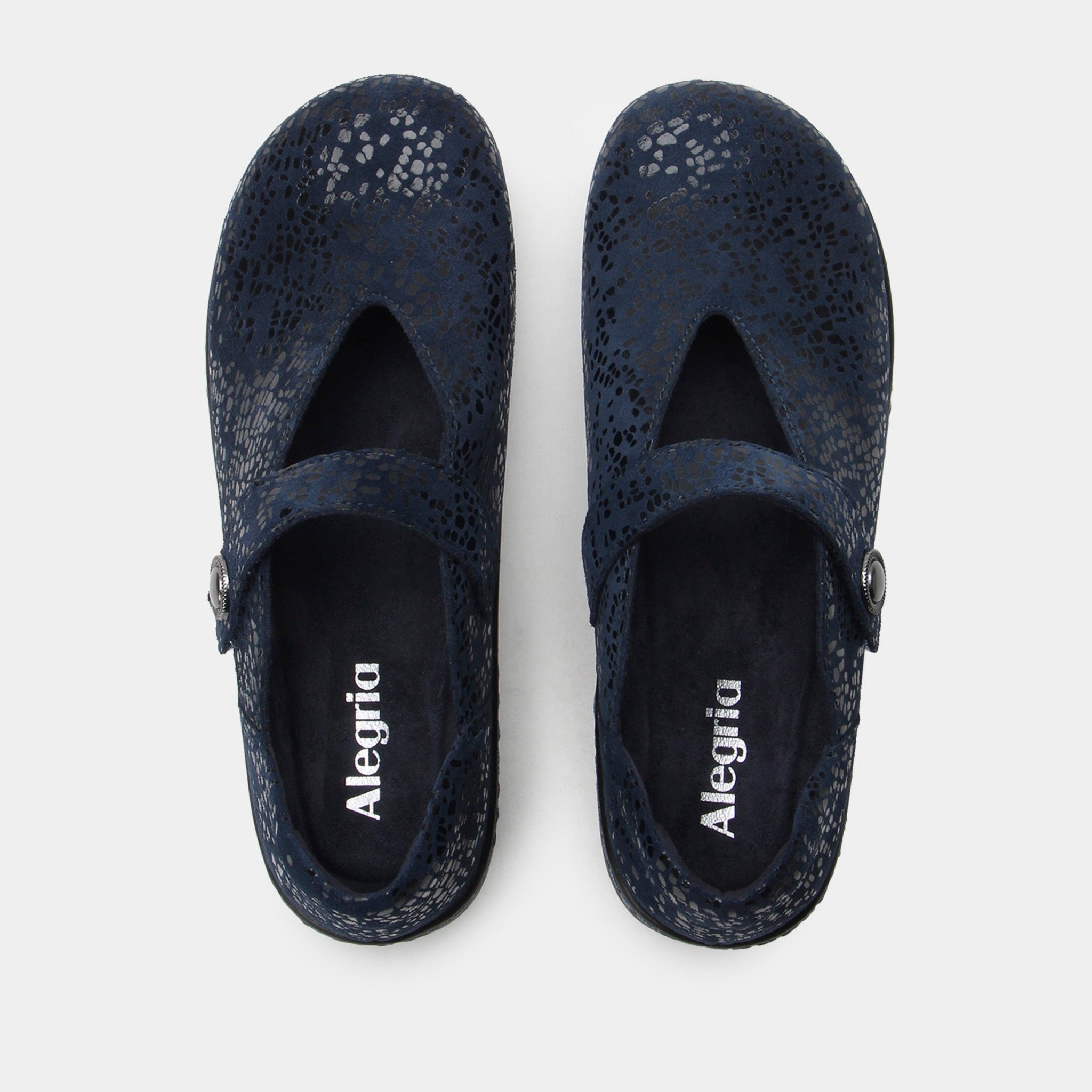 Alegria Opheliah Wood Look Rocker Comfort Arch Support Women's Shoe - Blue Notes - 4