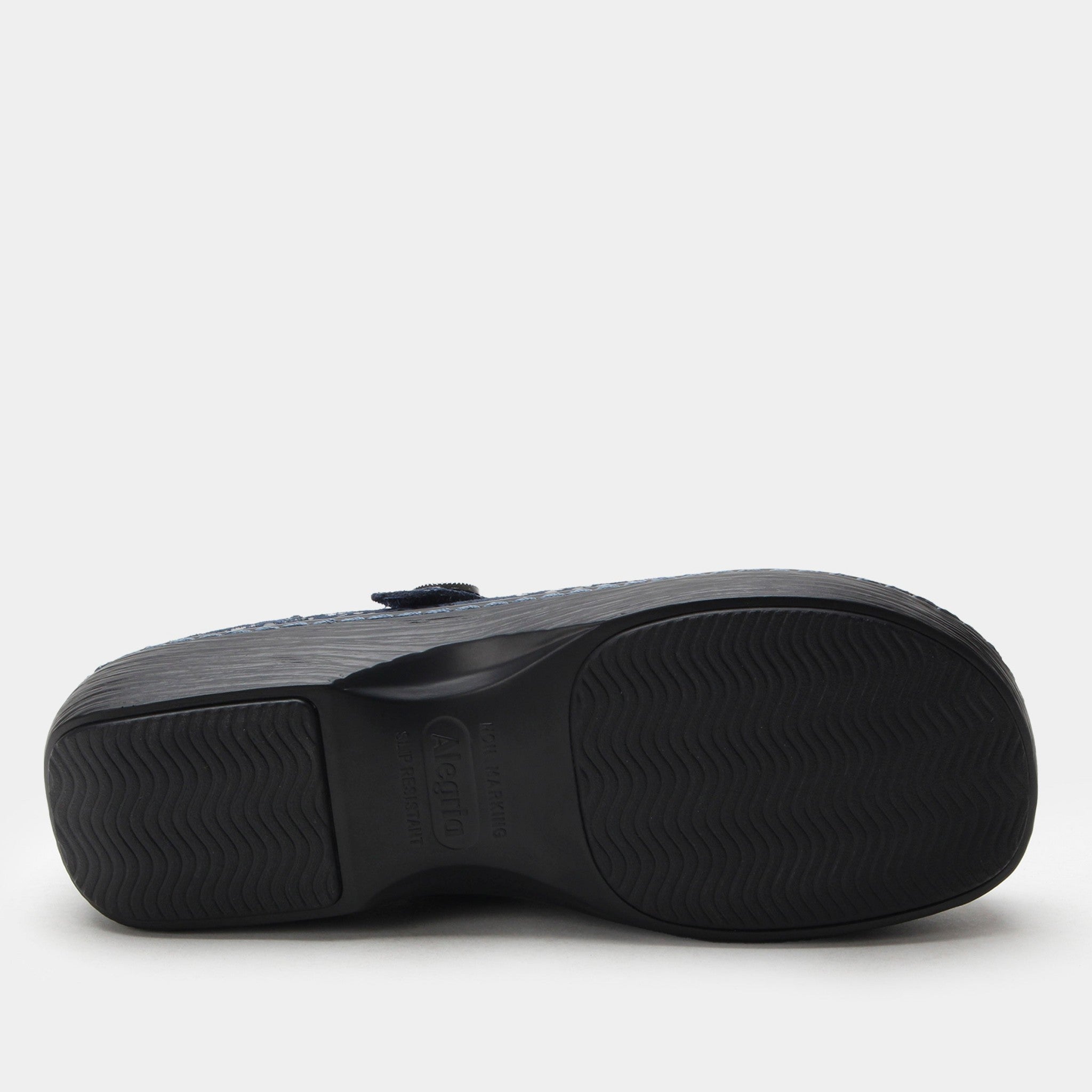 Alegria Opheliah Wood Look Rocker Comfort Arch Support Women's Shoe - Blue Notes - 6