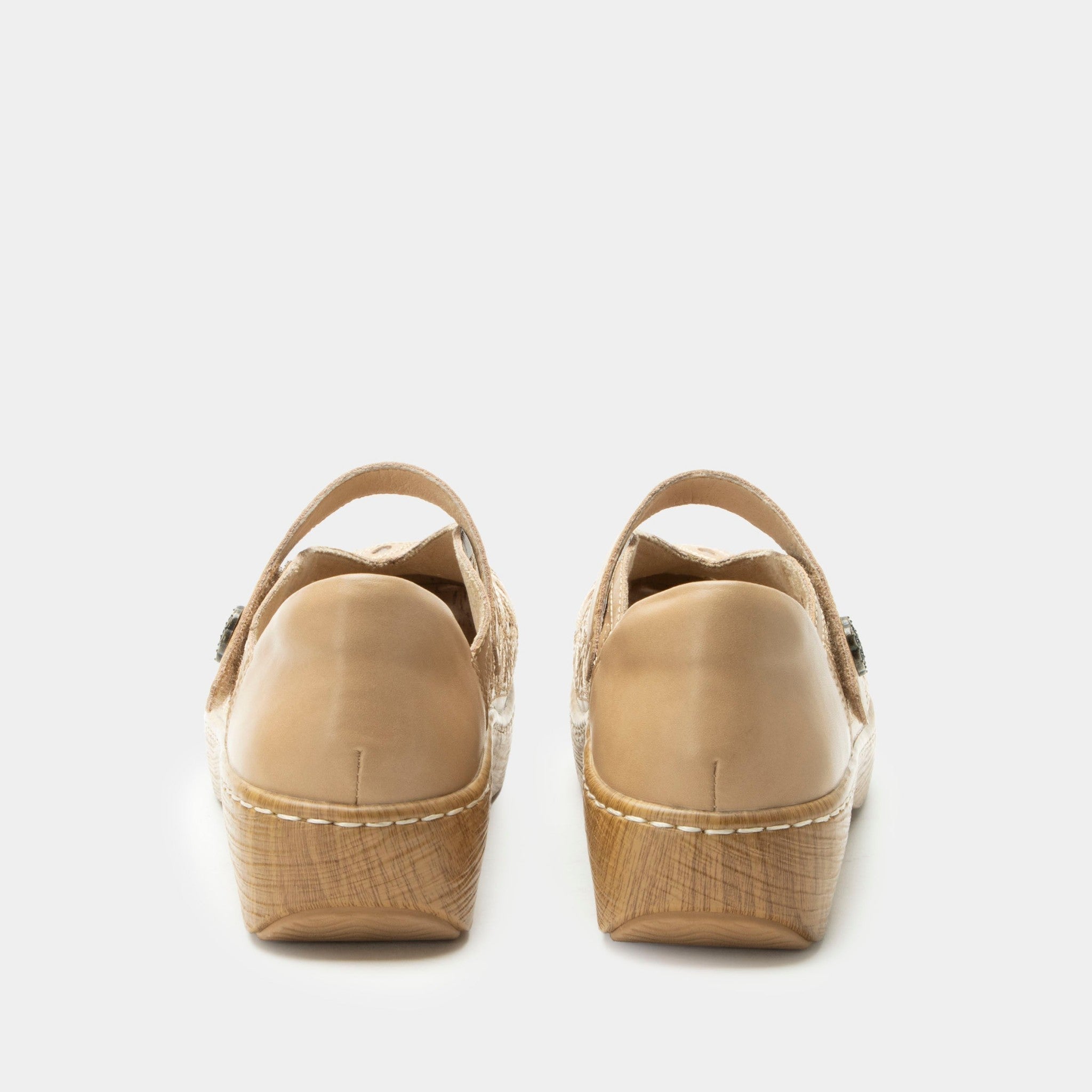 Alegria Opheliah Wood Look Rocker Comfort Arch Support Women's Shoe - Latte Breeze - 4