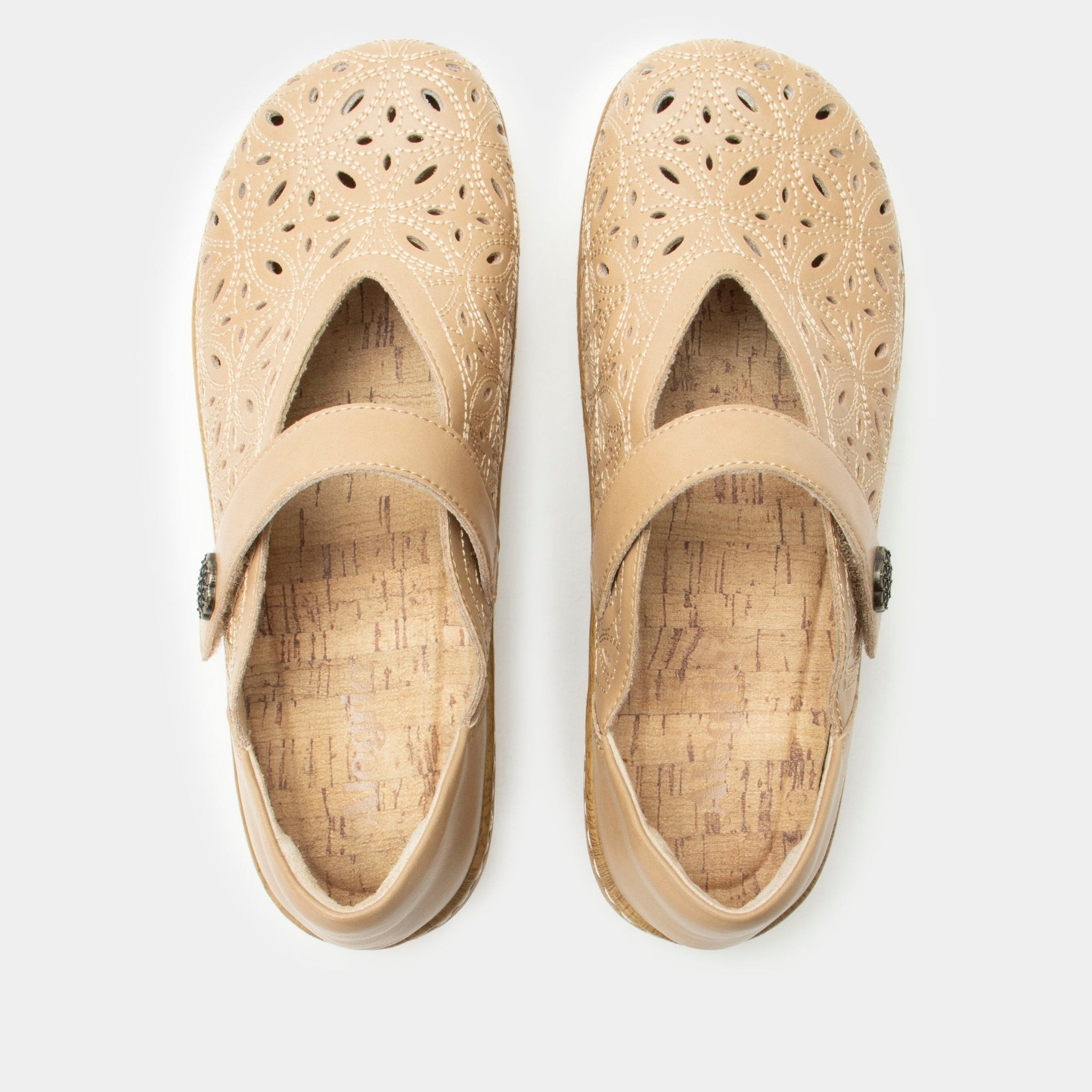Alegria Opheliah Wood Look Rocker Comfort Arch Support Women's Shoe - Latte Breeze - 5