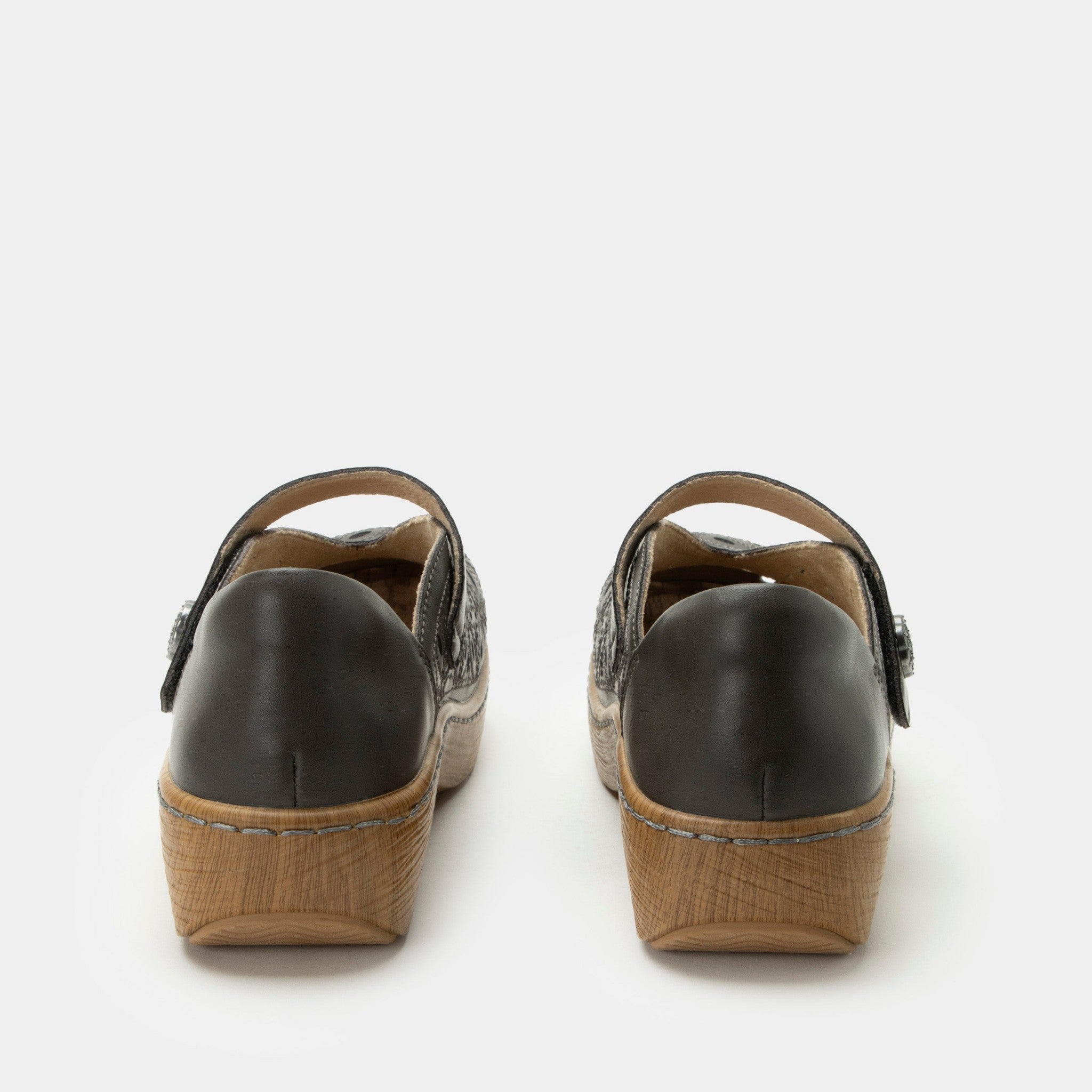 Alegria Opheliah Wood Look Rocker Comfort Arch Support Women's Shoe - Stone Breeze - 4