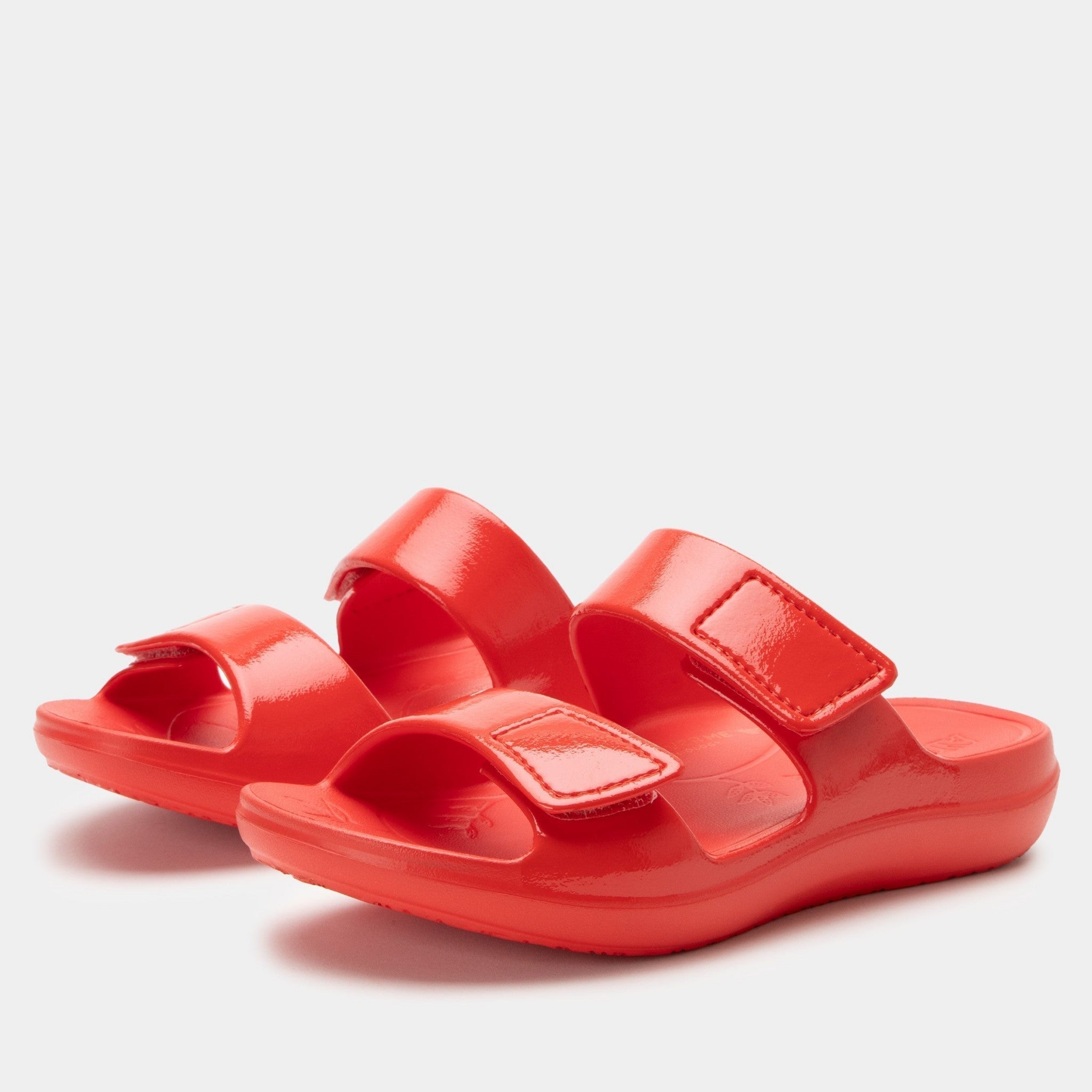 Alegria Orbyt Comfort Arch Support Women's Slide Sandal - Coral Gloss - 1