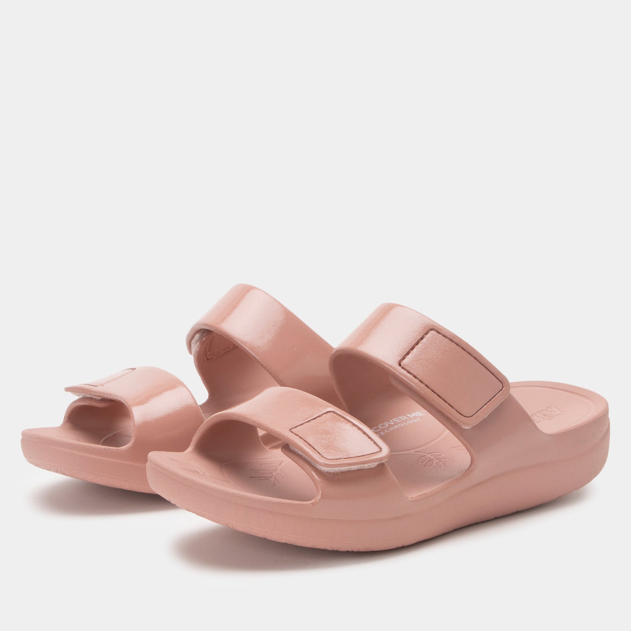 Alegria Orbyt Comfort Arch Support Women's Slide Sandal in Dusty Rose Gloss