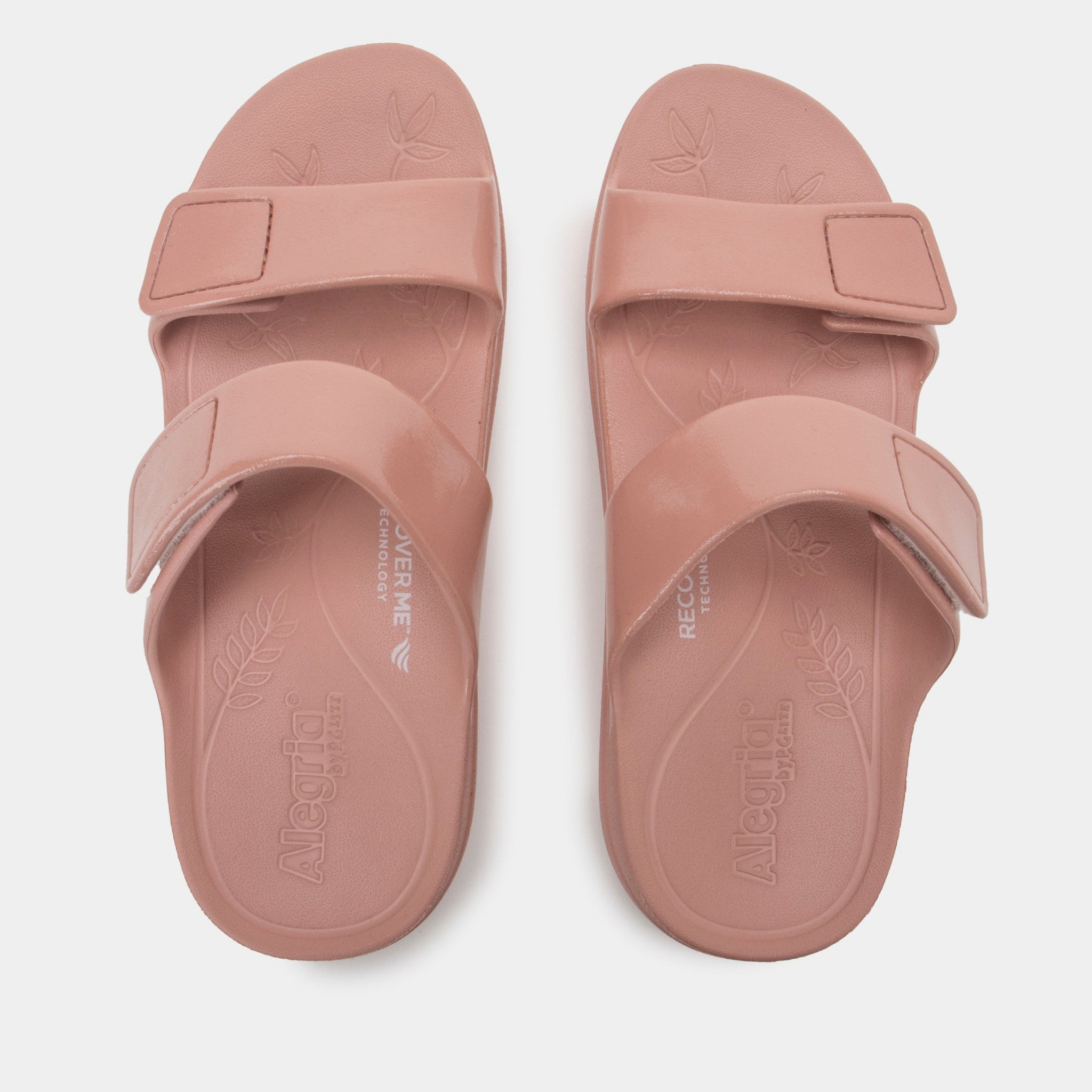 Alegria Orbyt Comfort Arch Support Women's Slide Sandal - Dusty Rose Gloss - 5